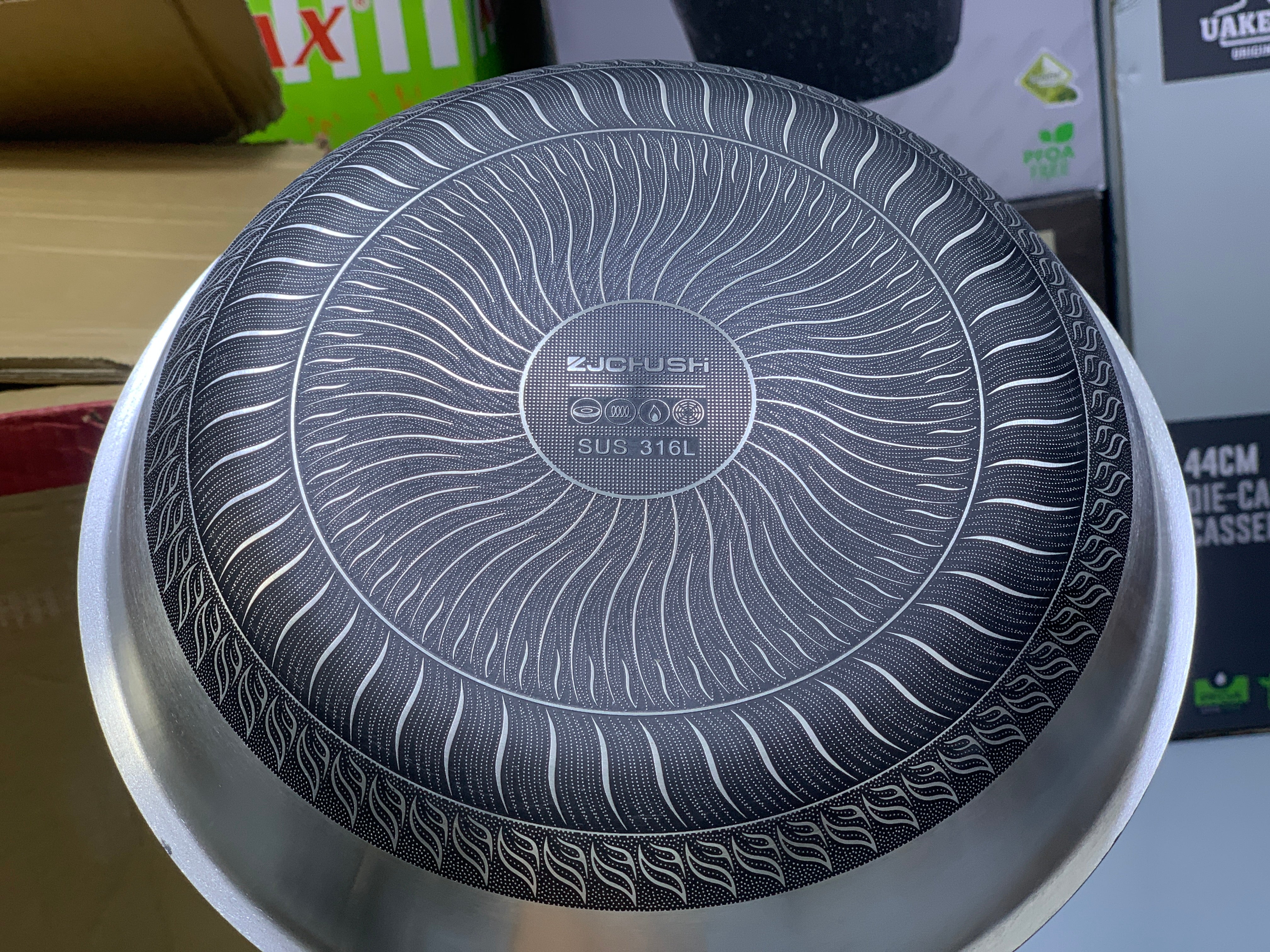 Laser Coating Shallow Frying Pans without lid