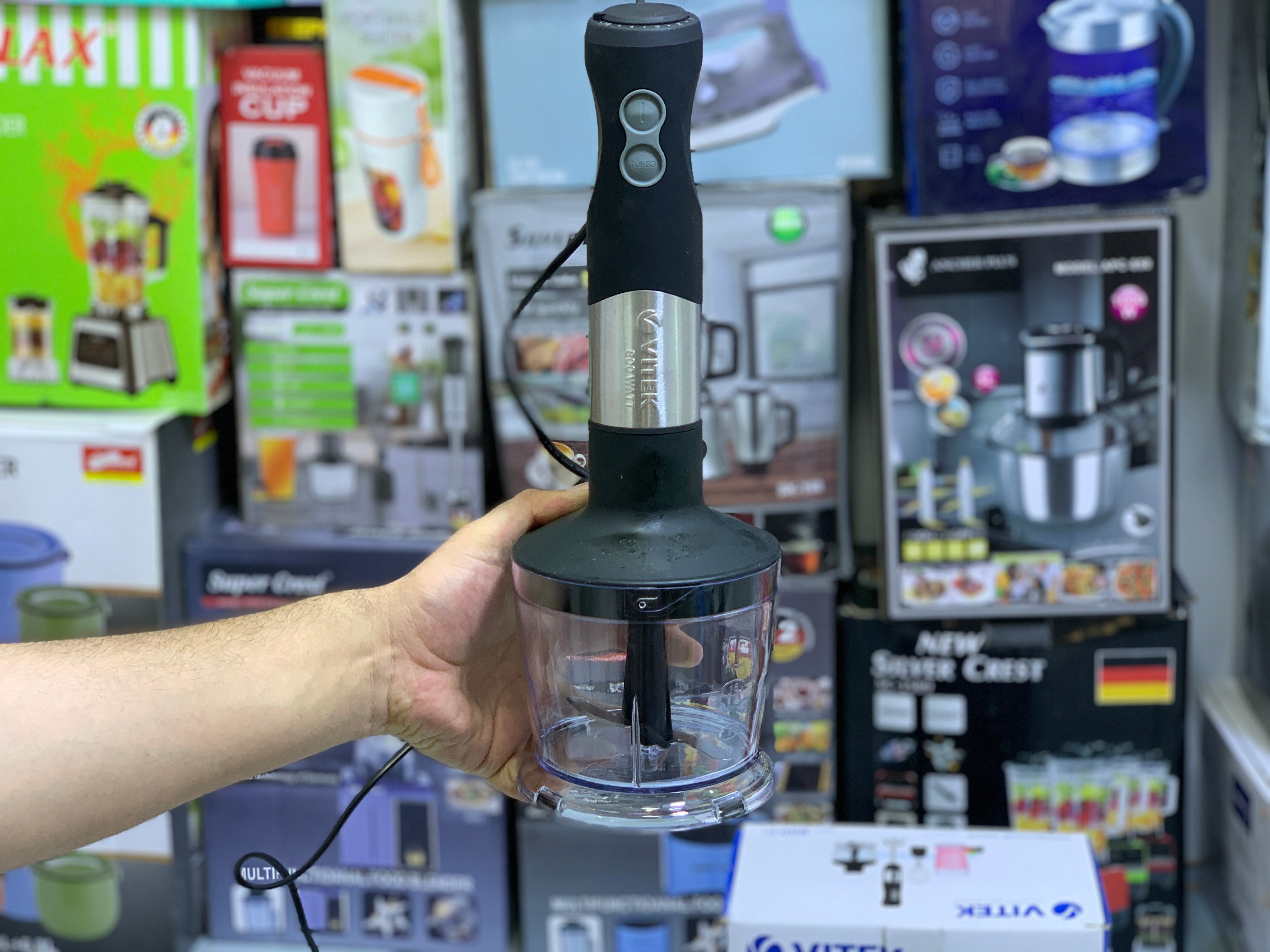 VITEK Blender Set VT-3411 ST Stainless Steel Blades 800w