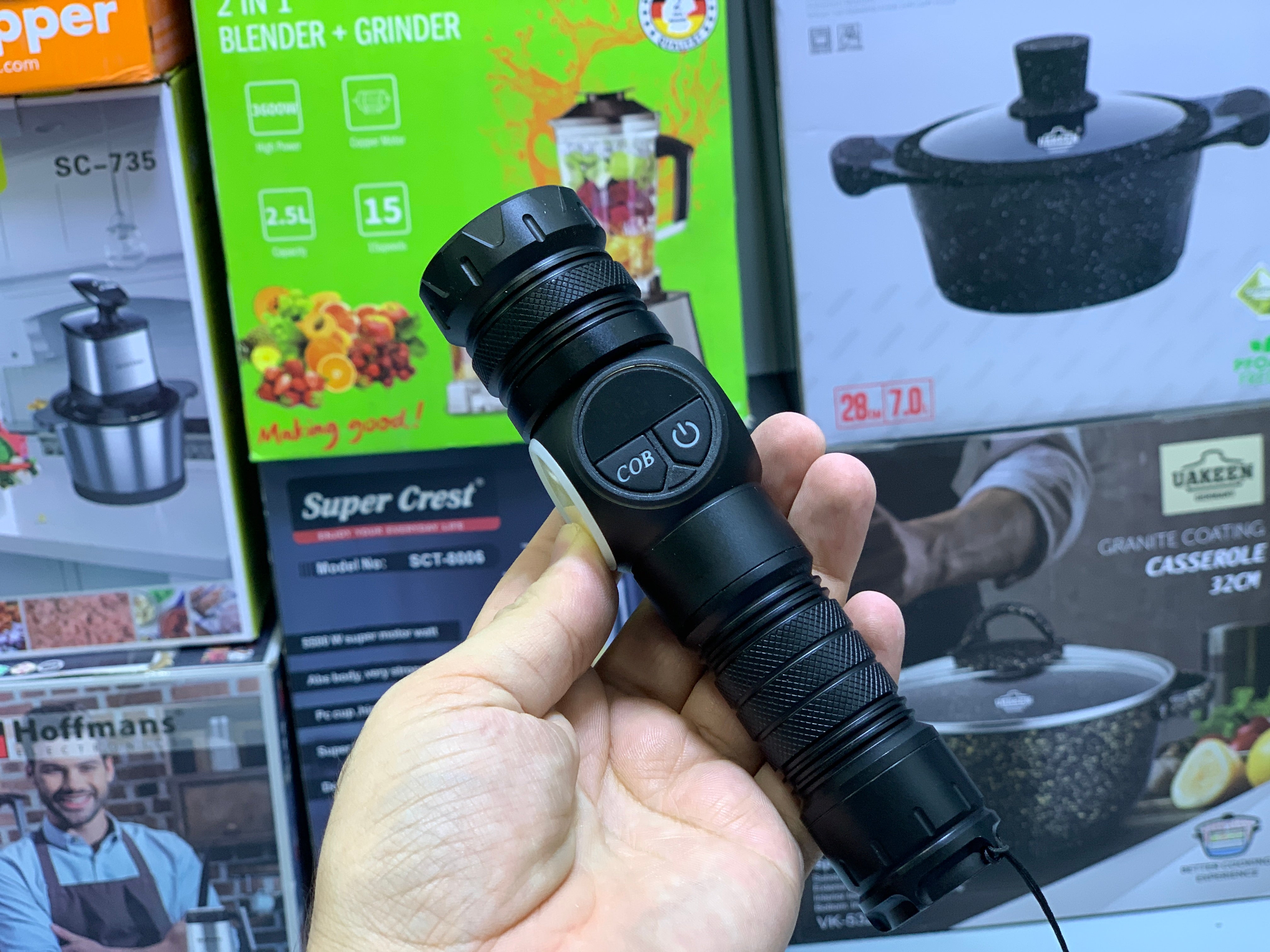 Ruilang TG+COB Multifunctional Flashlight, Outdoor Torch Model: RL-S2305