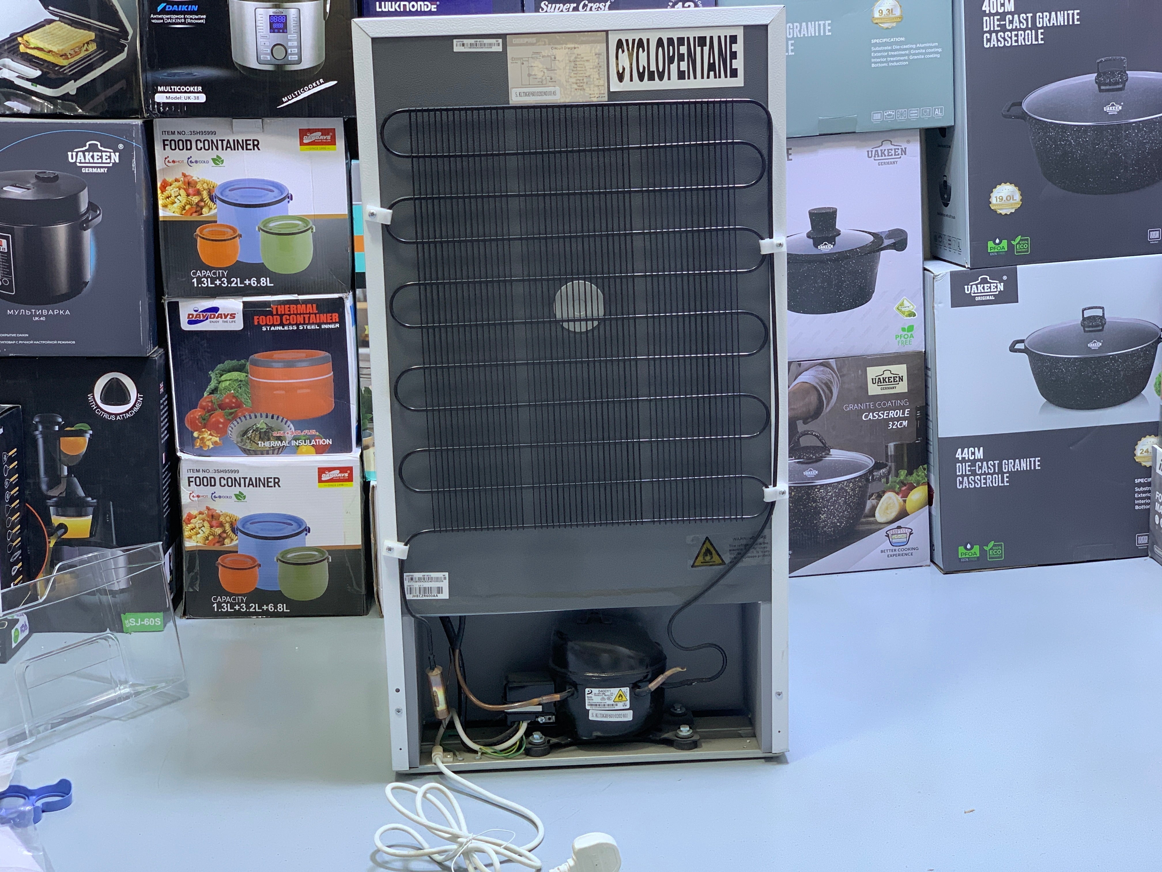 GEEPAS Mini Refrigerator 40L Space saving and efficient for Office and Room