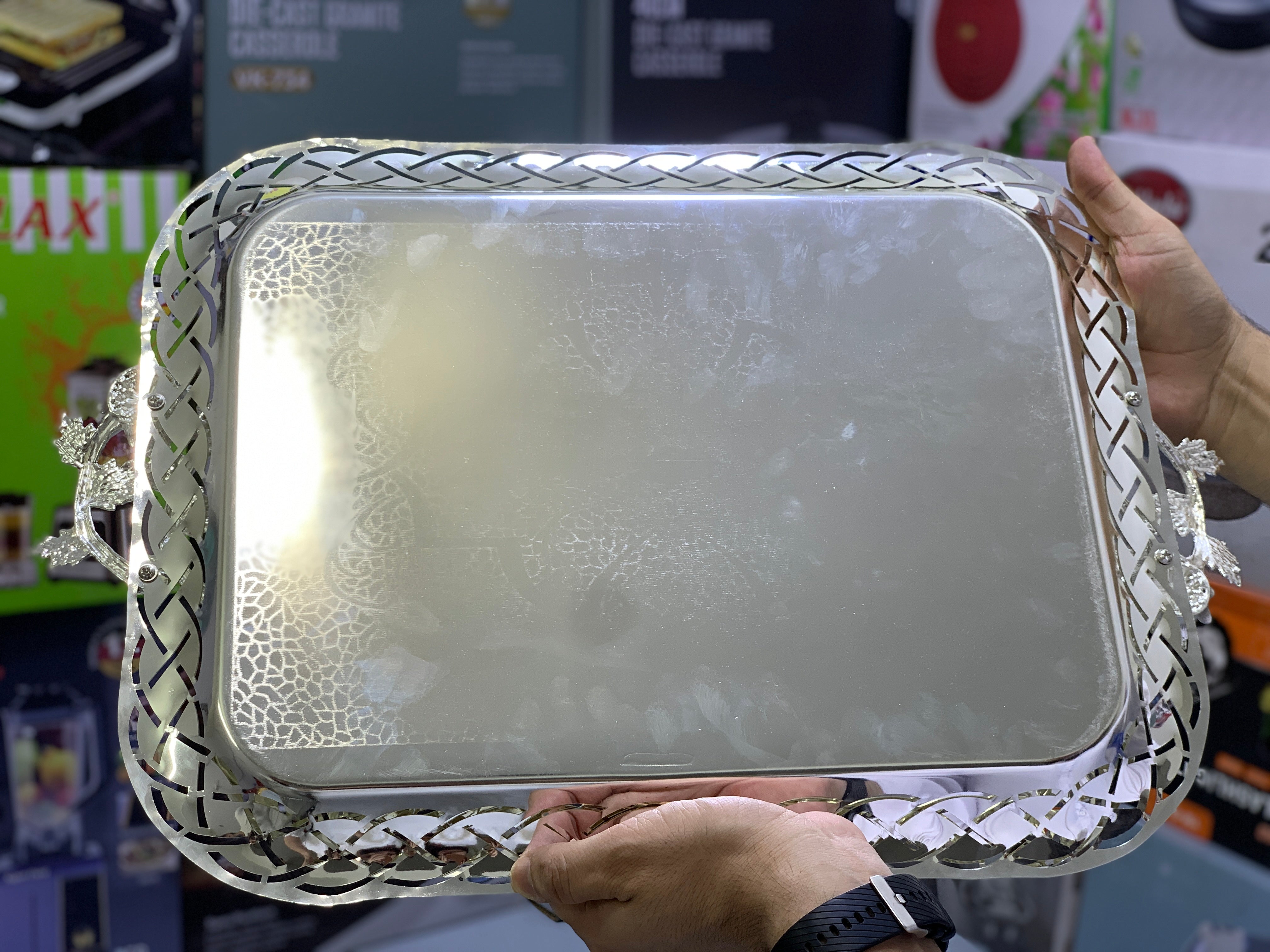 Stainless steel Tray set Model H-1 Silver