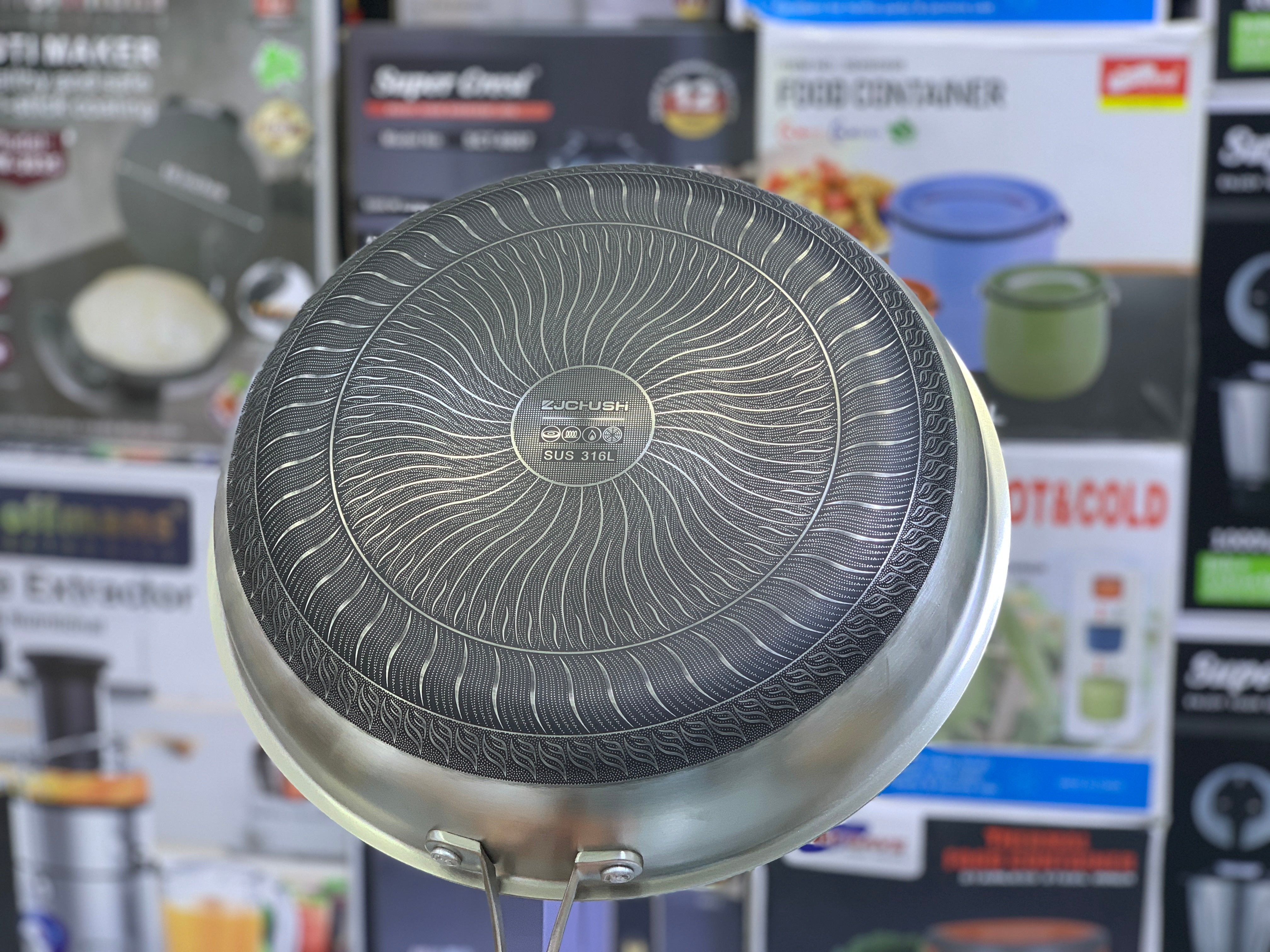 Shallow Laser Coating Frying Pan Non Stick Skillet