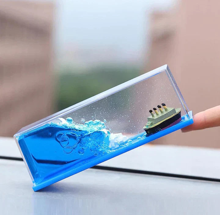 Hanif Traders™ Unsinkable Titanic Table Cruise Ship With Ice Block