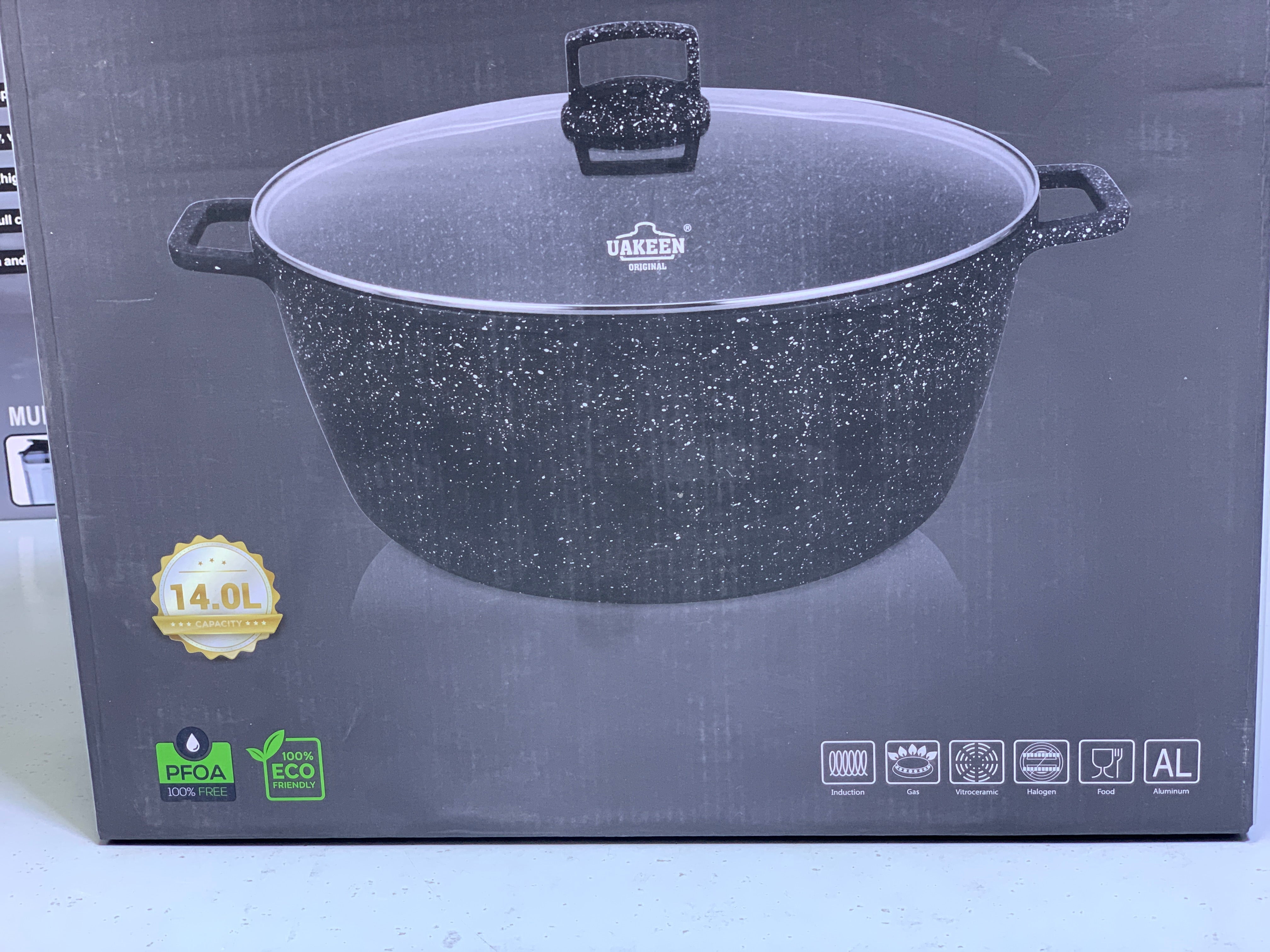 Uakeen Die-Cast Granite Casseroles-Pately or Pots