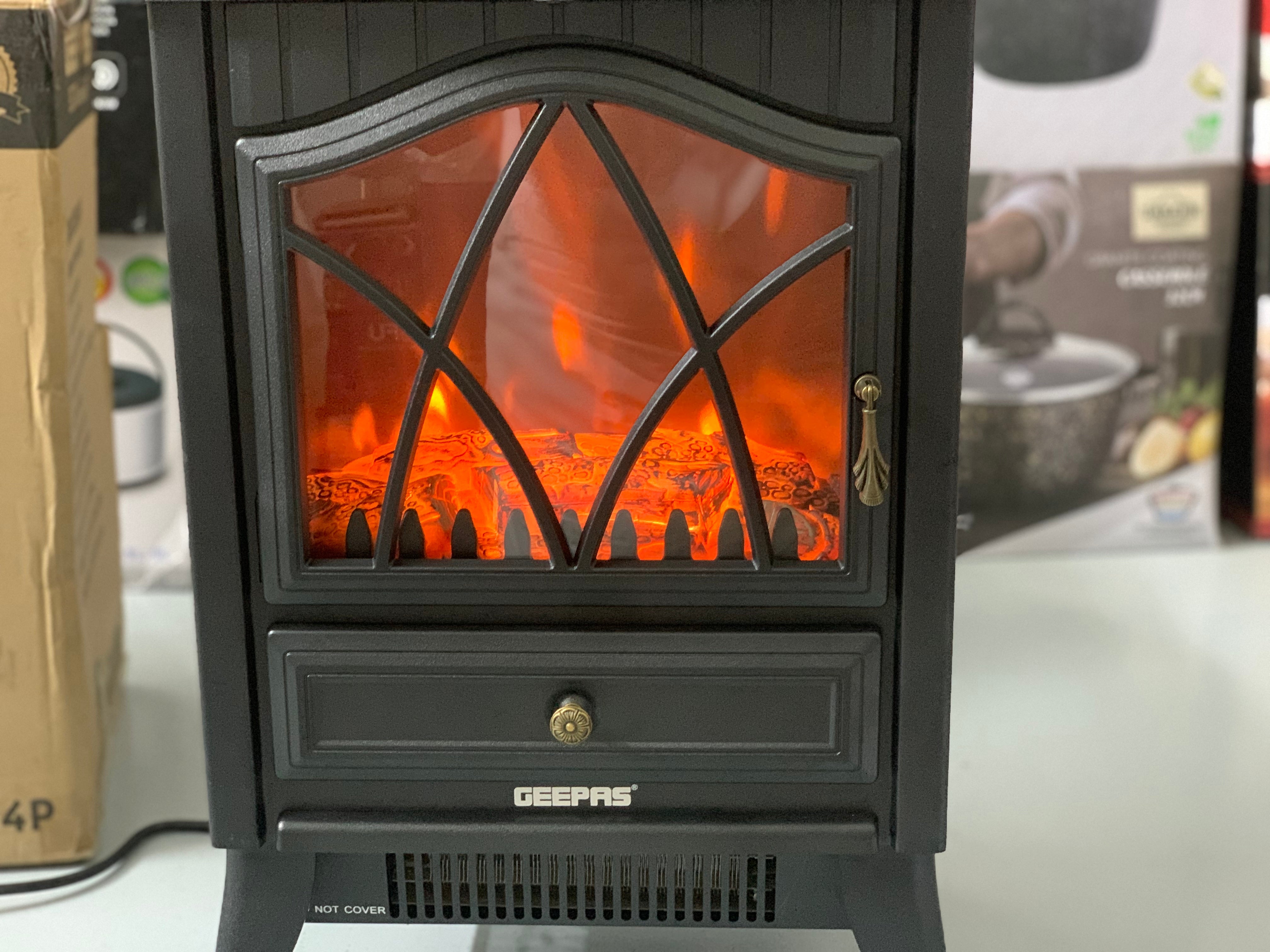 Geepas brand 3D electric artificial flame heater 1800 watt Model: 28584