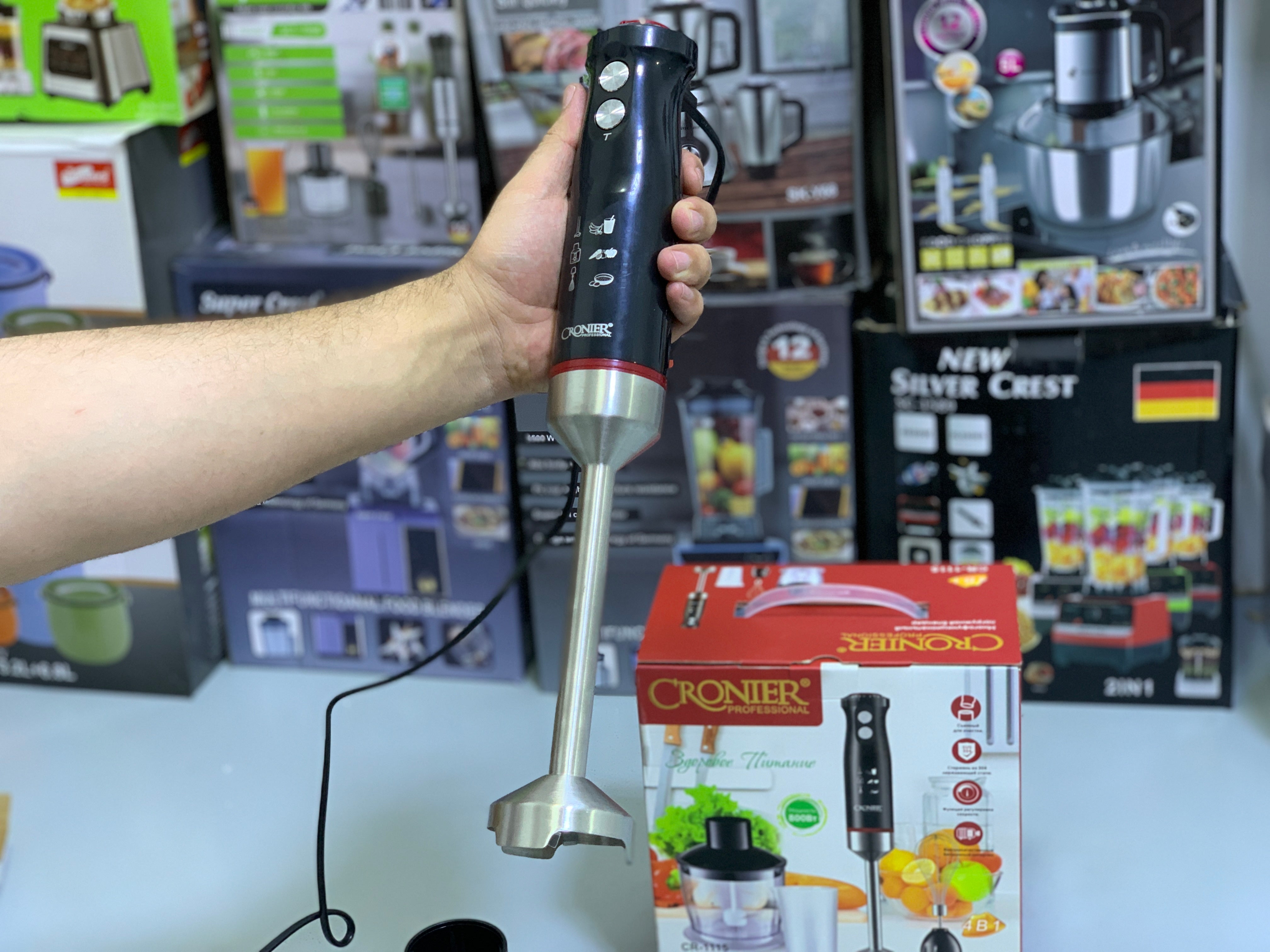 CRONIER Multifunctional Food Chopper 800w 4 in 1