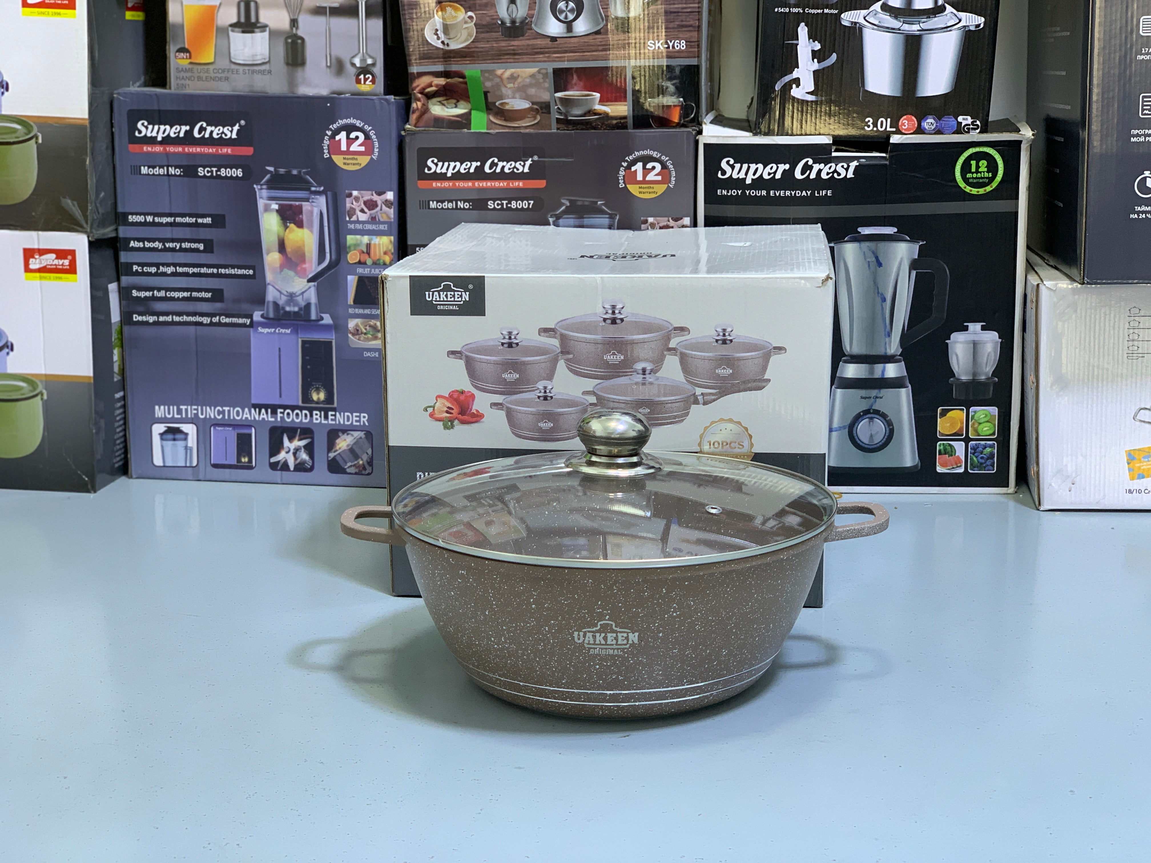 Uakeen Original 10 Pieces Cookware Set