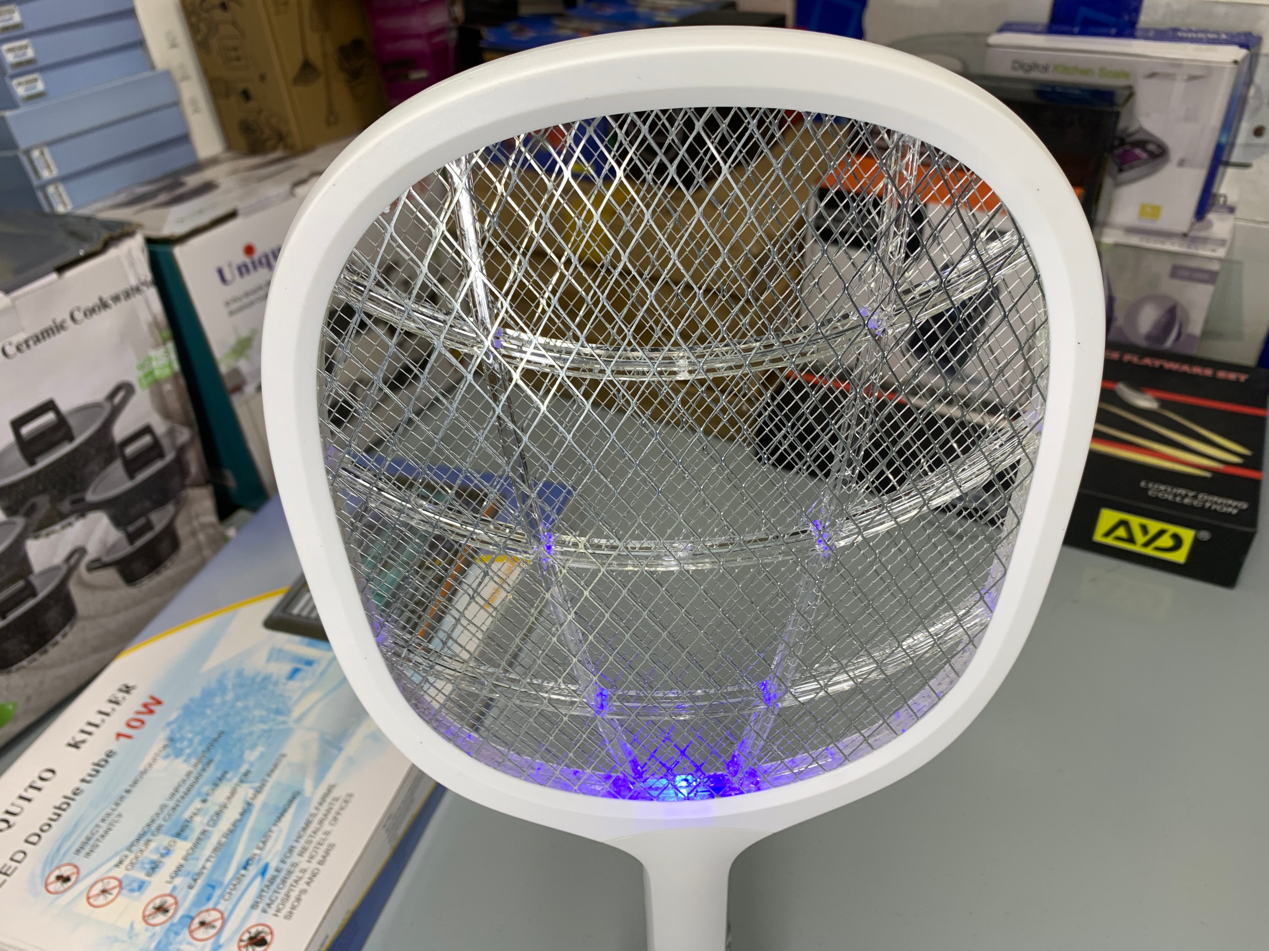 Anti Dengue Mosquitoes Racket Rechargeable Portable Mosquitoes Zapper