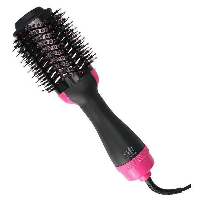 Hanif Traders™ 3-In-1 Electric One Step Hair Straightening Brush One Step Hot Air Brush Dryer + Styler
