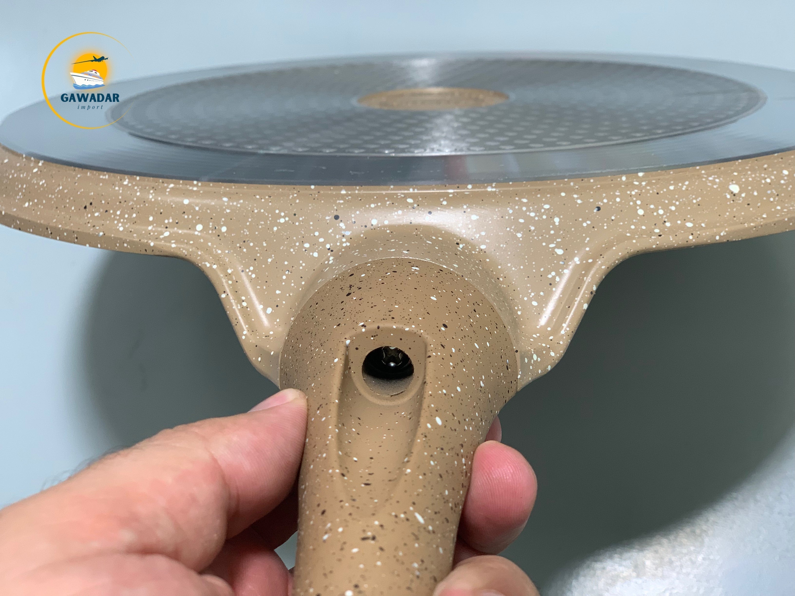 Bakhschie Brand Pure Granite non-stick Tawa of 32cm Black Color