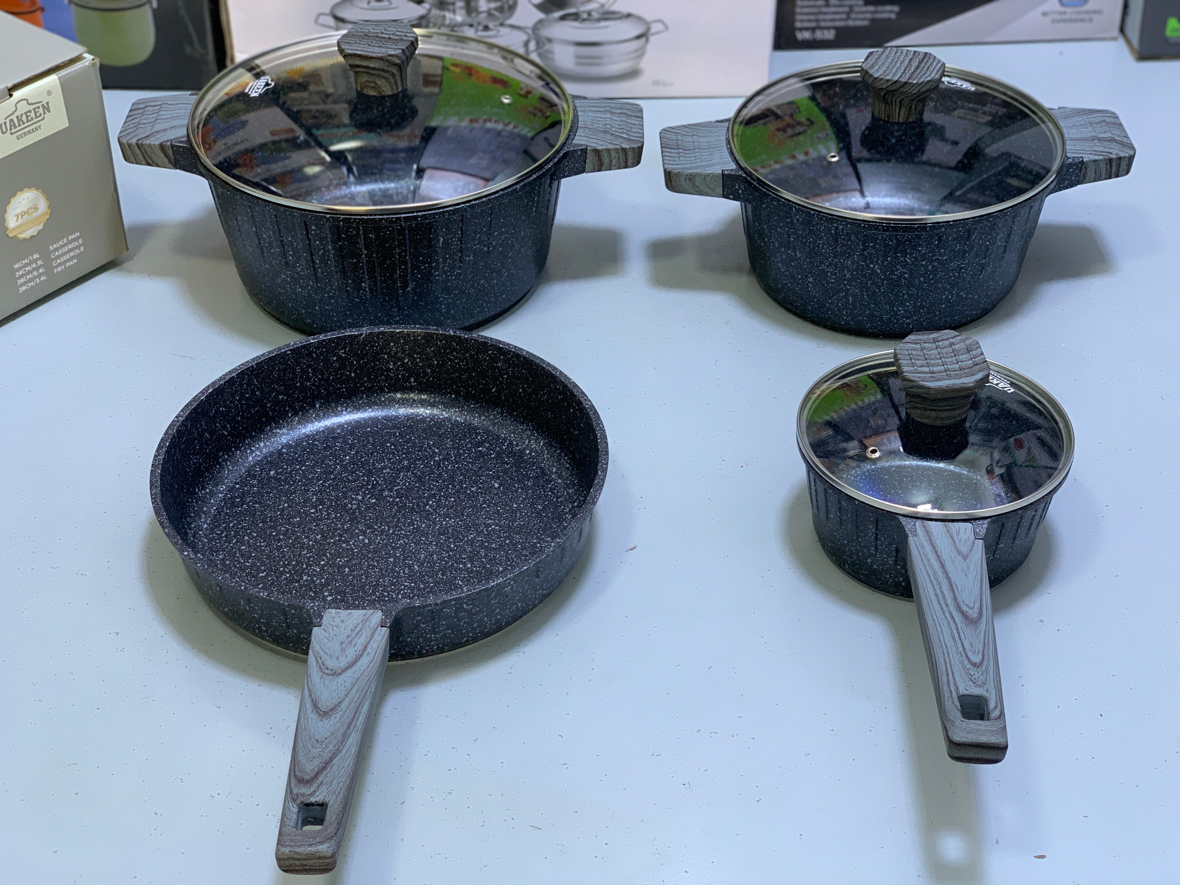 7 Pieces UAKEEN Brand Cookware Set
