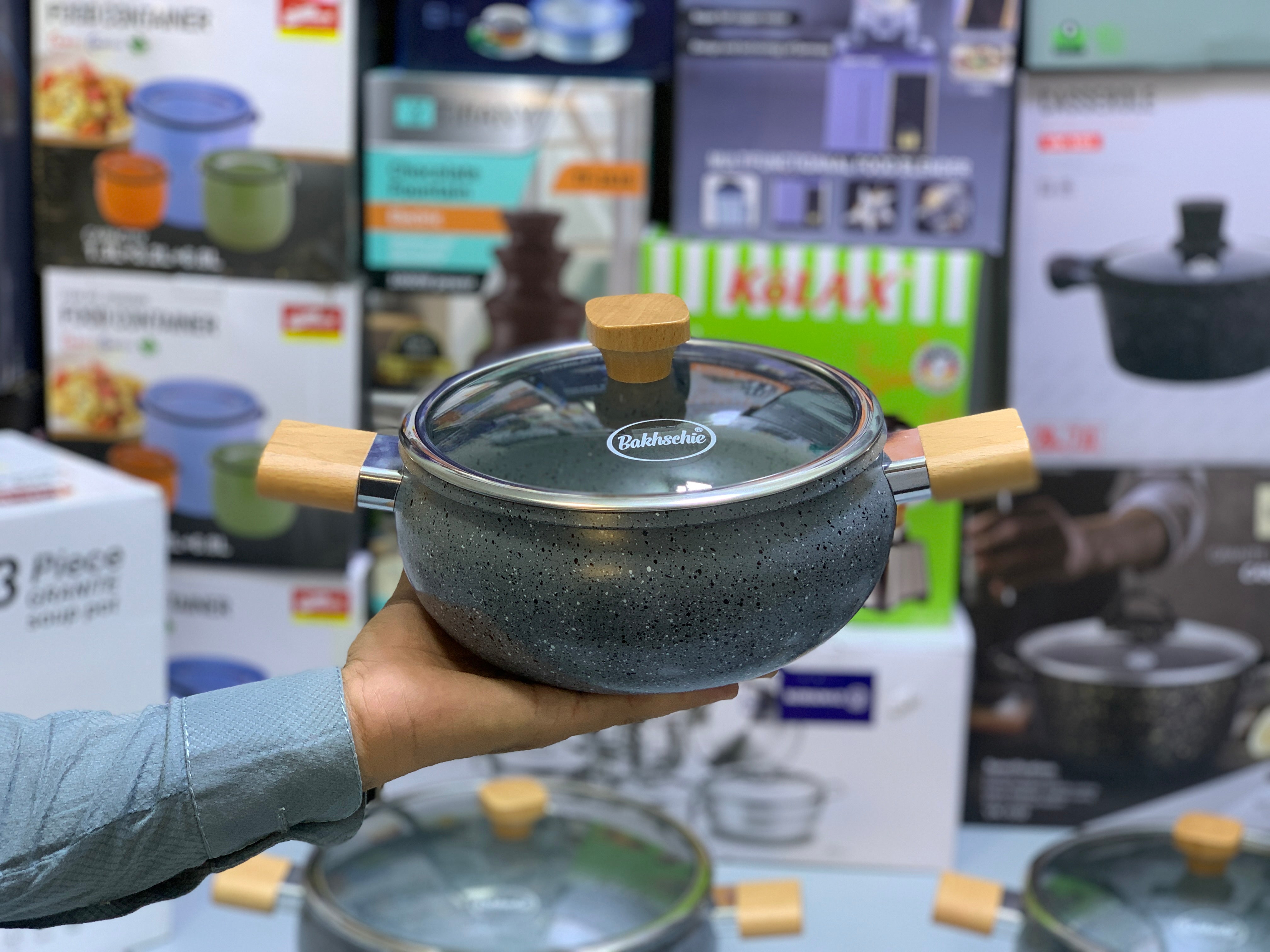 13 Pieces Bakhschie Brand cookware set-Mom’s first choice