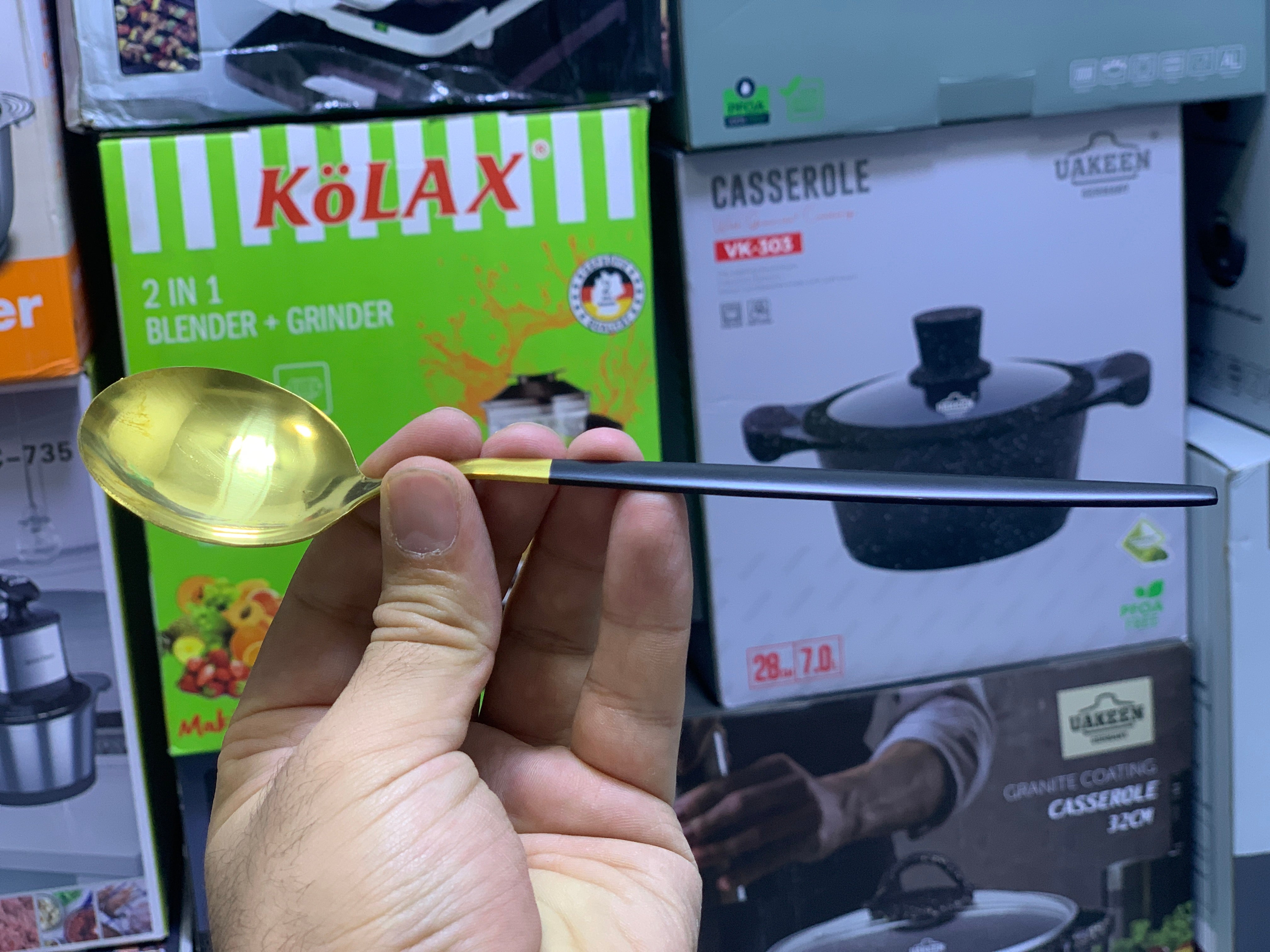 Black and Golden Cutlery Set 24 Pieces