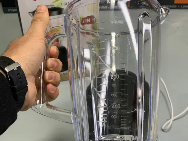 Hoffmans Electronics 2 in 1 Blender and Grinder 1.6 Unbreakable Jug Stainless Steel Blades