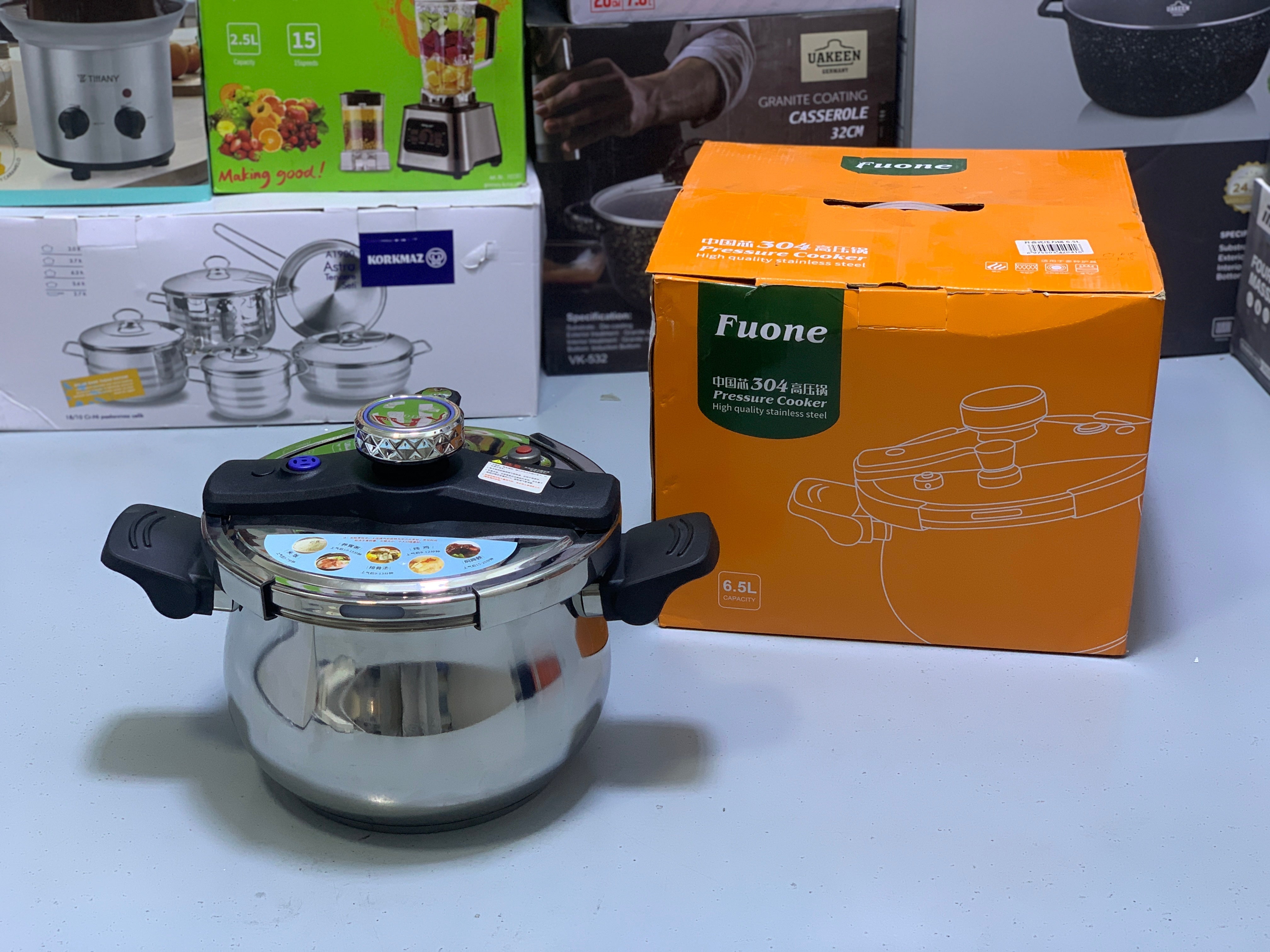 Imported 6.5L Pressure Cooker Stainless Steel SUS 304