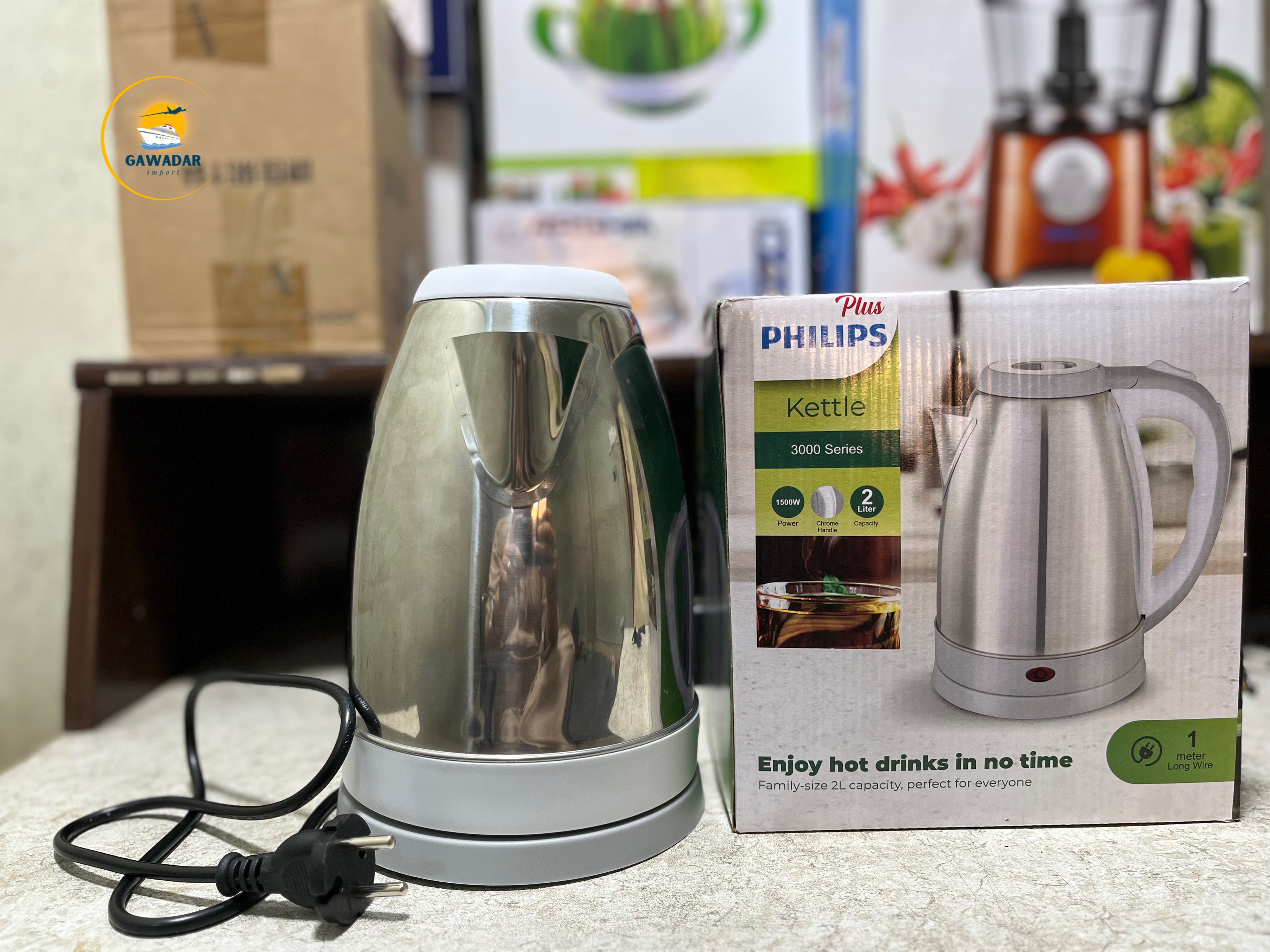 Hanif Traders's Philips Plus Electric Kettle Stainless Steel Auto OFF Mode