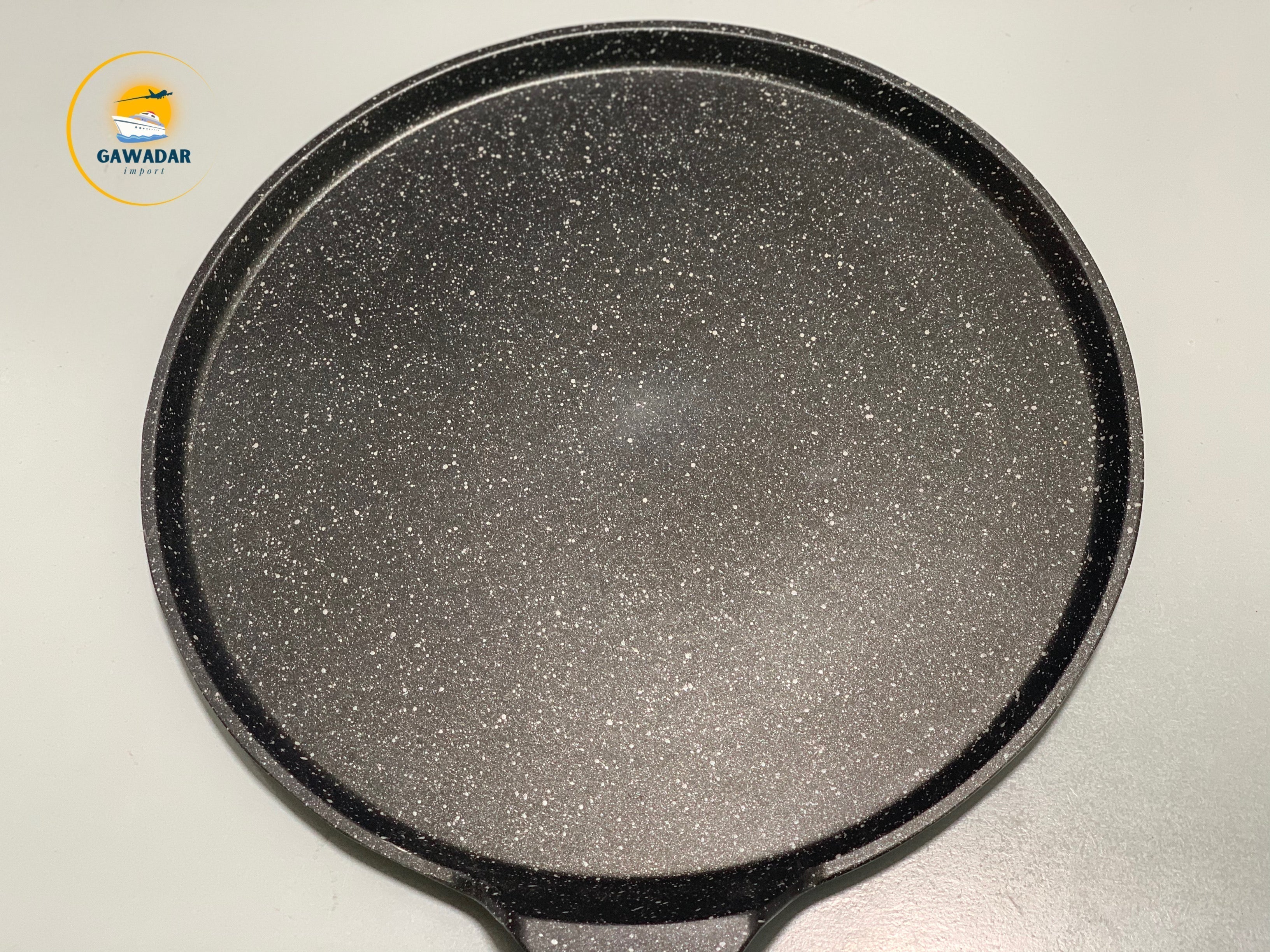 Bakhschie Brand Pure Granite non-stick Tawa of 32cm Black Color