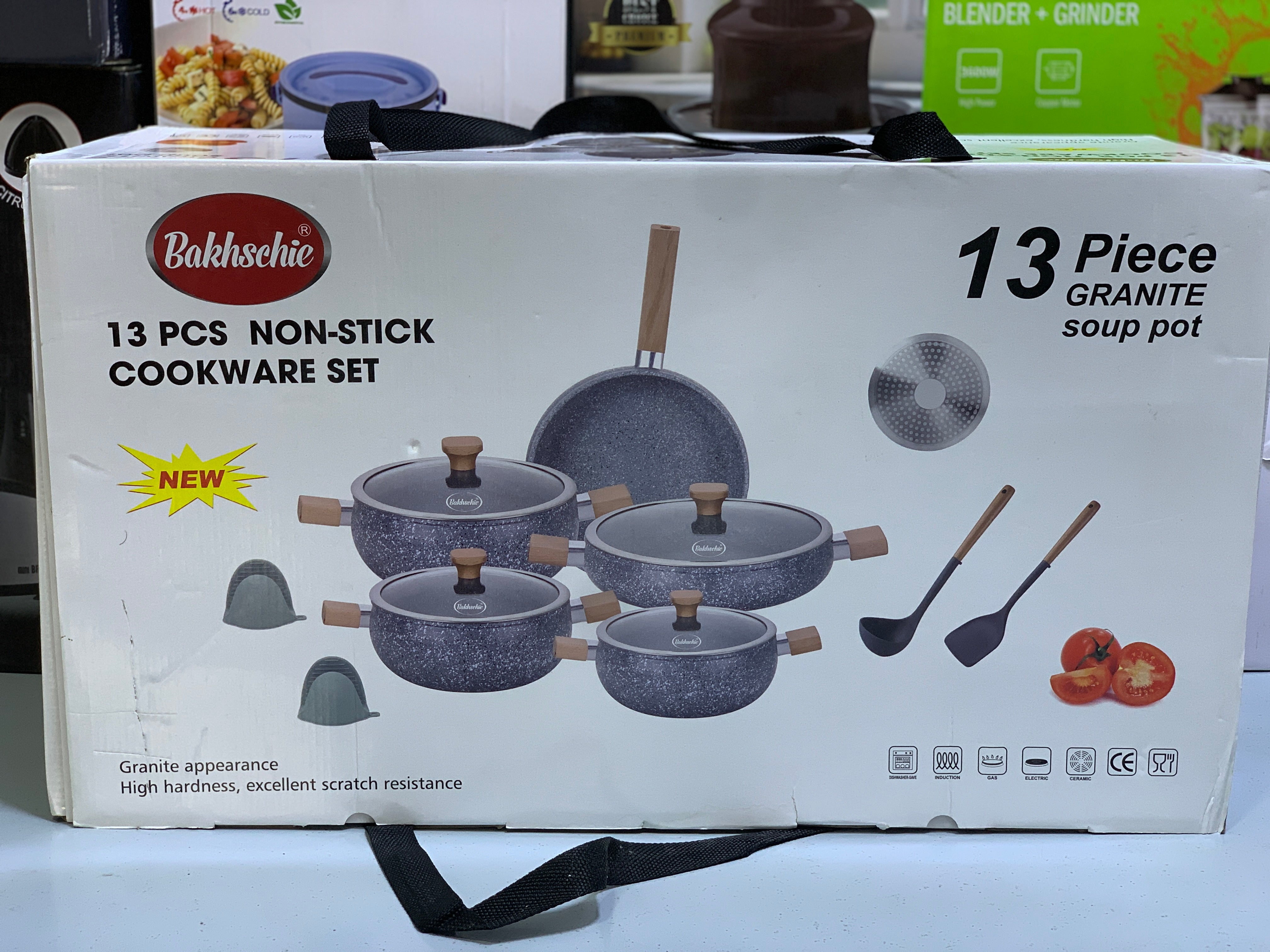 Mom’s First Choice Bakhschie 13 Pieces Cookware Set