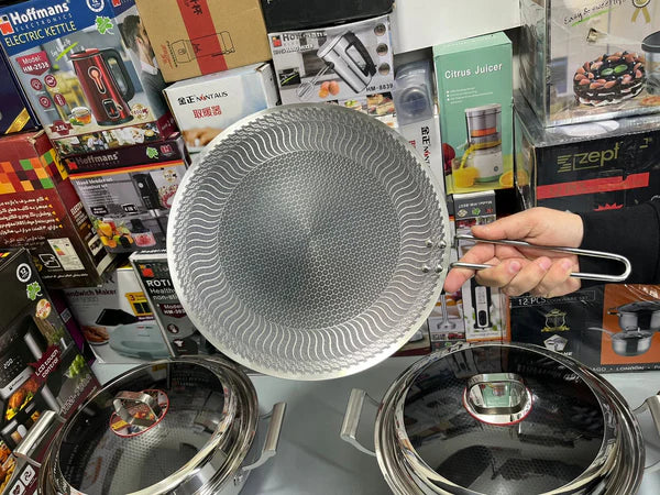 Laser Coating Taw 34cm With Long Handle Non Stick and Stainless Steel