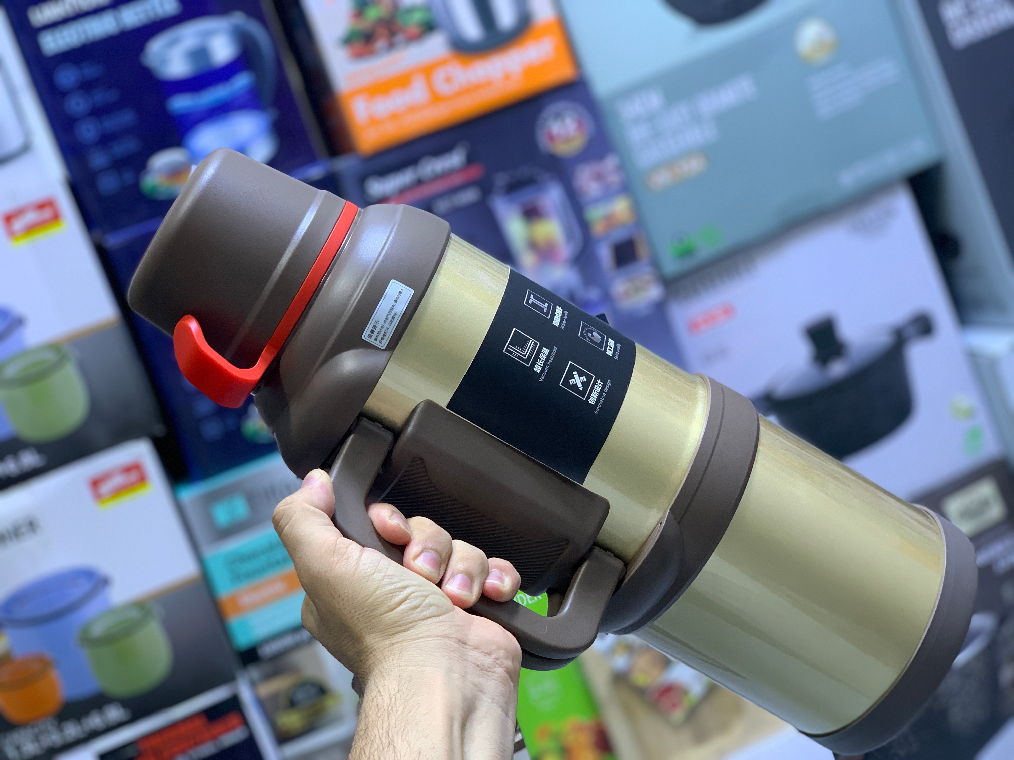 D Kadi Travel Pot Water Bottle 4000ml Stainless Steel SUS 304 Hot and Cool 24 hours