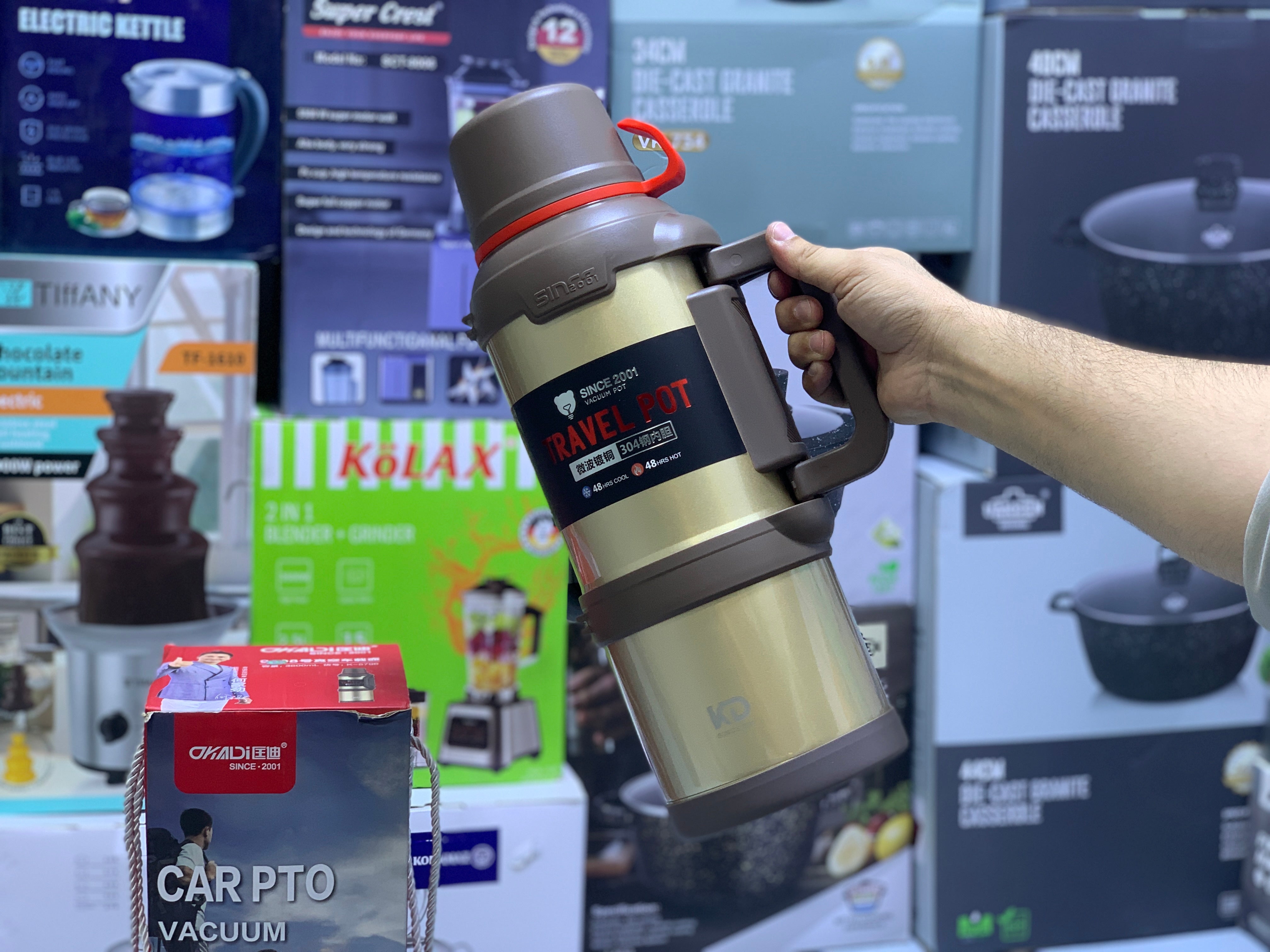 D Kadi Stainless Steel Bottle 3600ml for traveling and camping