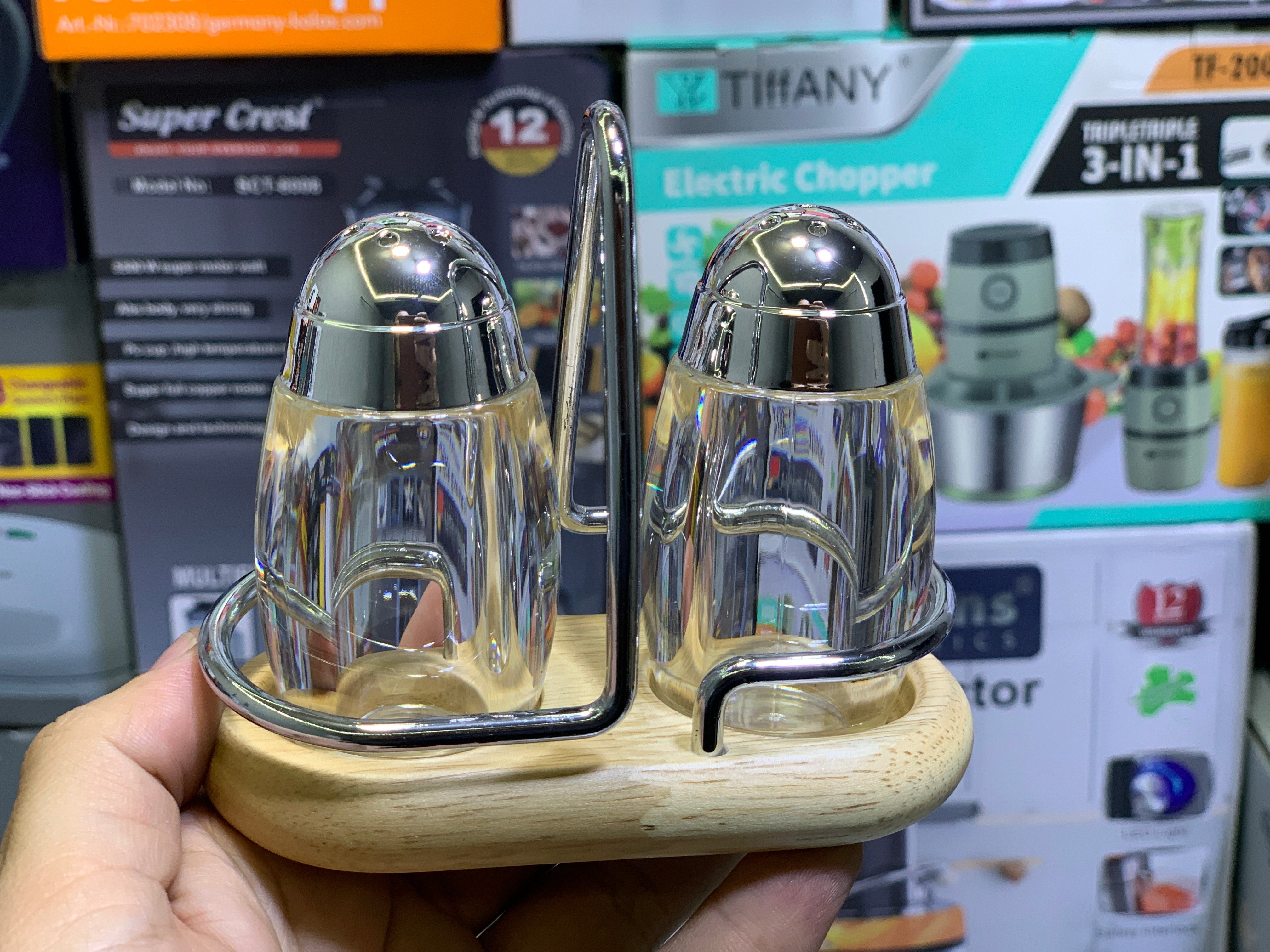 Kitchen Spice Jars , Seasoning Tank Racks with Stand