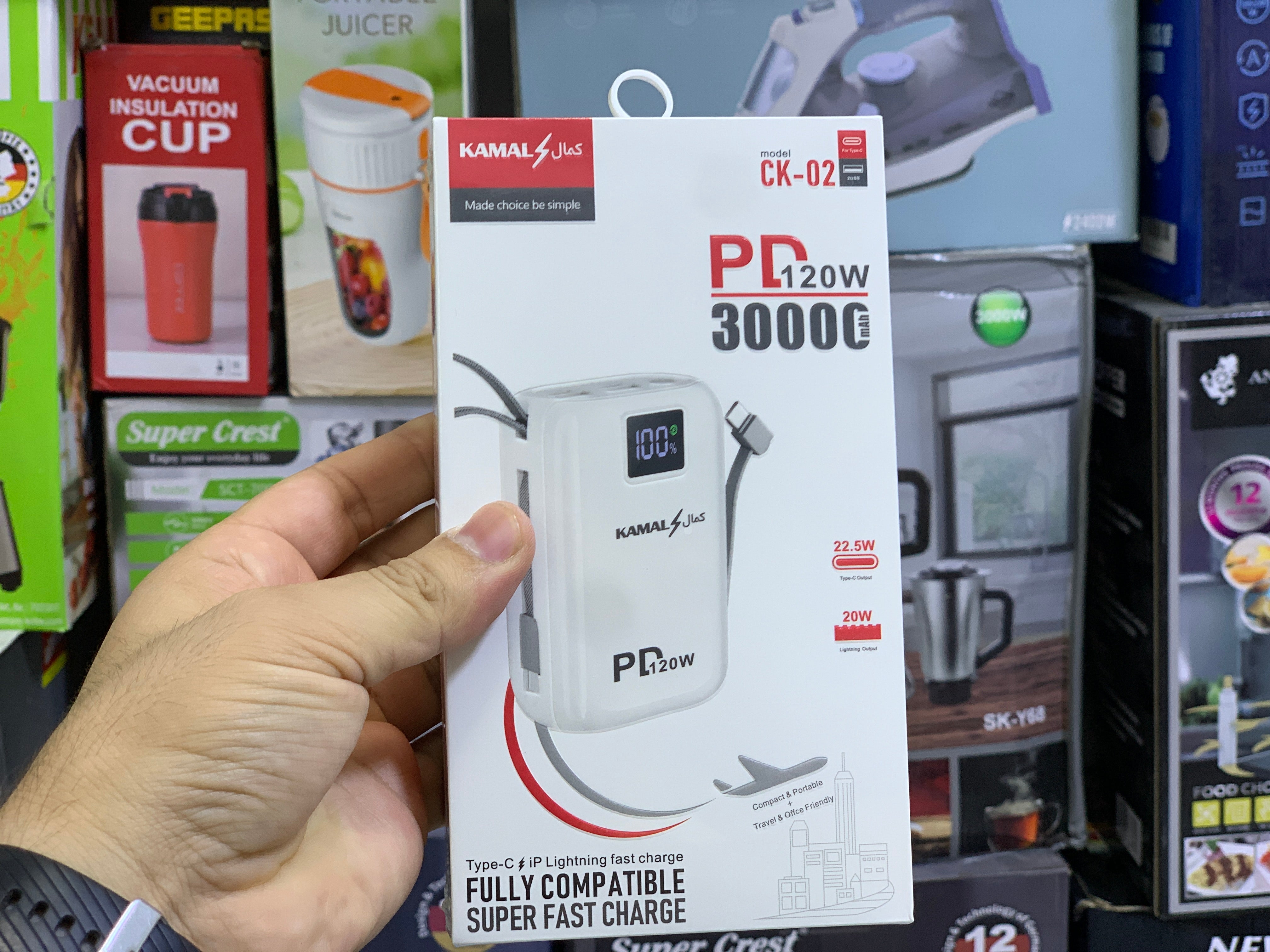 30000mah and 120w Fast Charging Mobile Power Bank