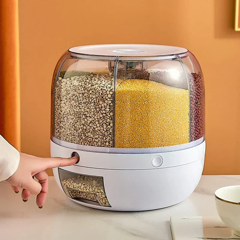 Hanif Traders™ 360 Rotating Container Storage Organizer