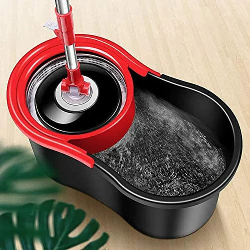 Hanif Traders™ 360 Degree Spin Mop, Floor Cleaning, Stainless Steel Dry Basket for Home, Office and Kitchen