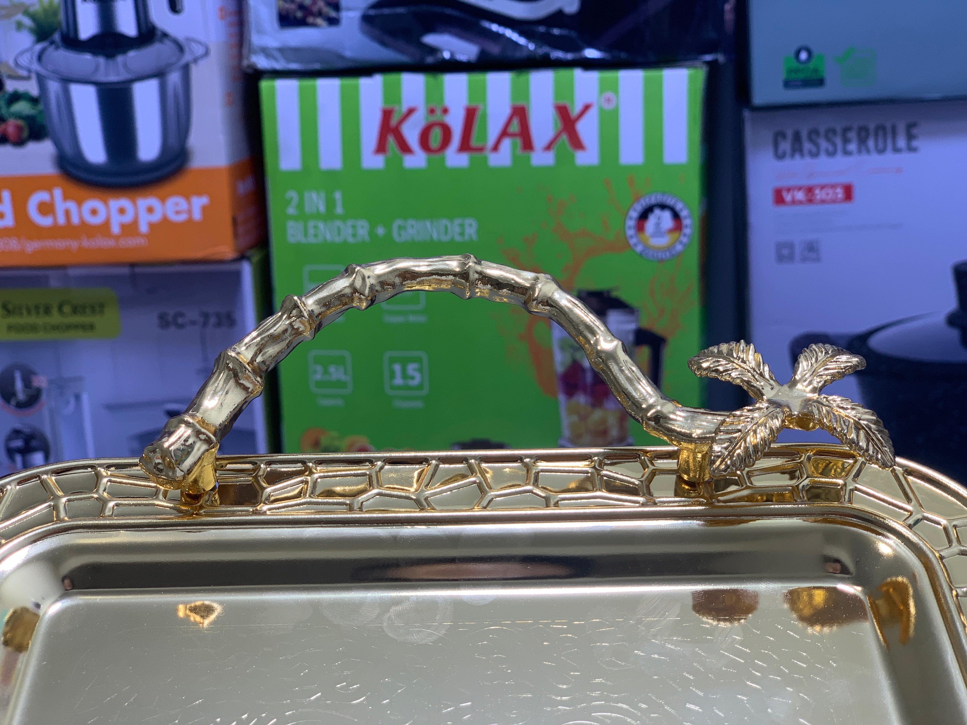 Stainless steel Golden Tray set Model H-1 Golden