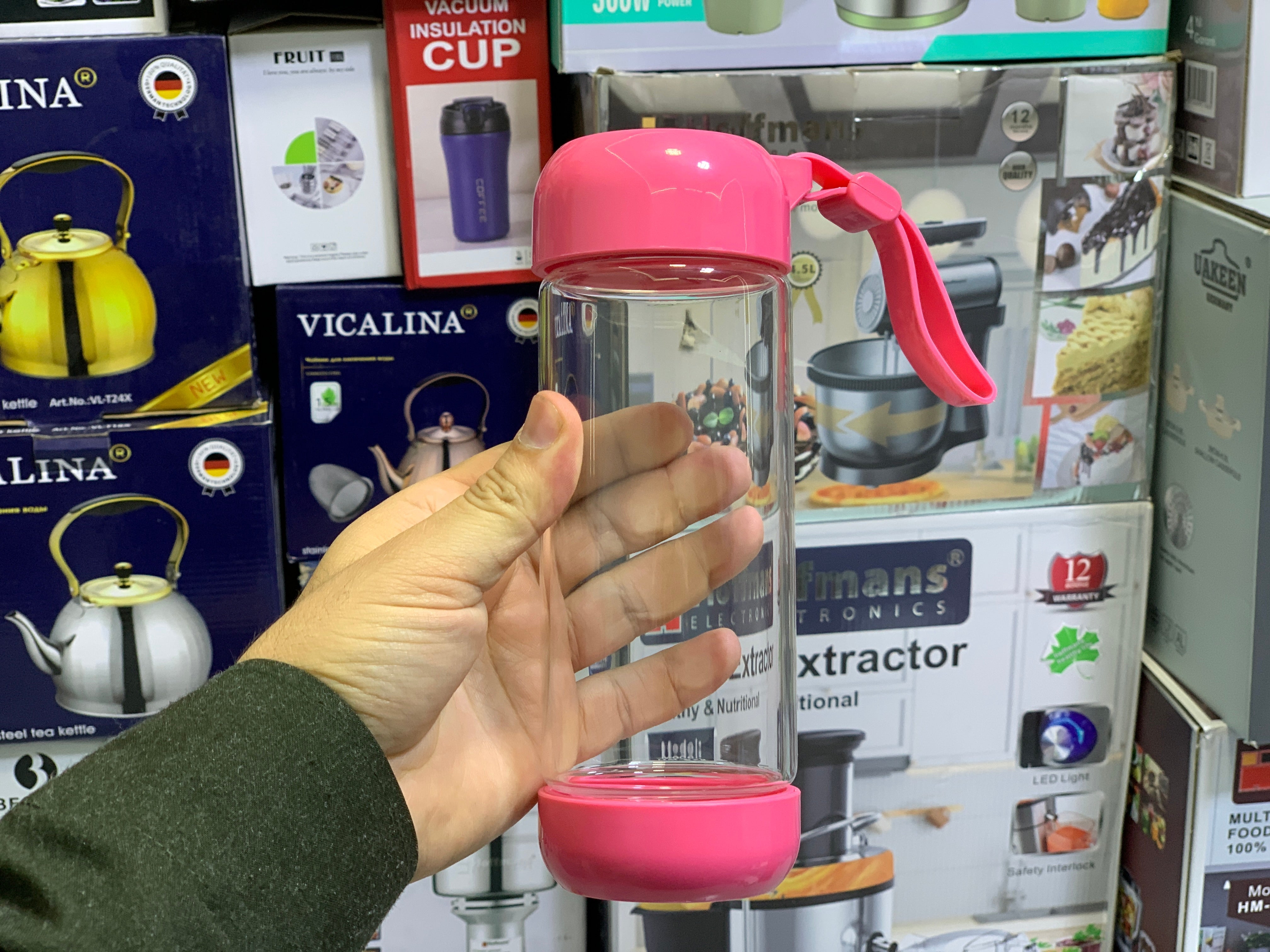 Portable Sports Juice Cup Juicer  420ml Stainless Steel Blades