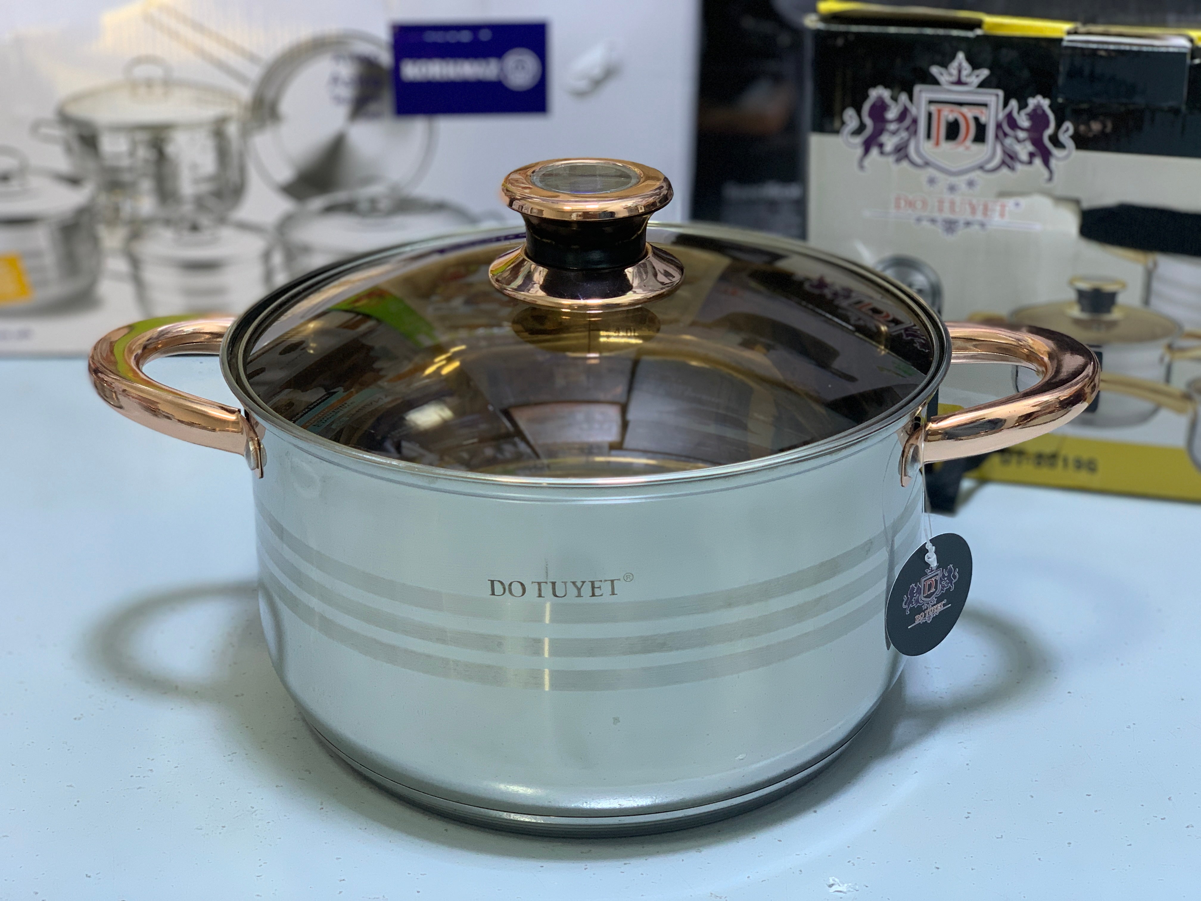 12 Pieces Cookware set Stainless Steel , Do Tuyet Vietnam Brand