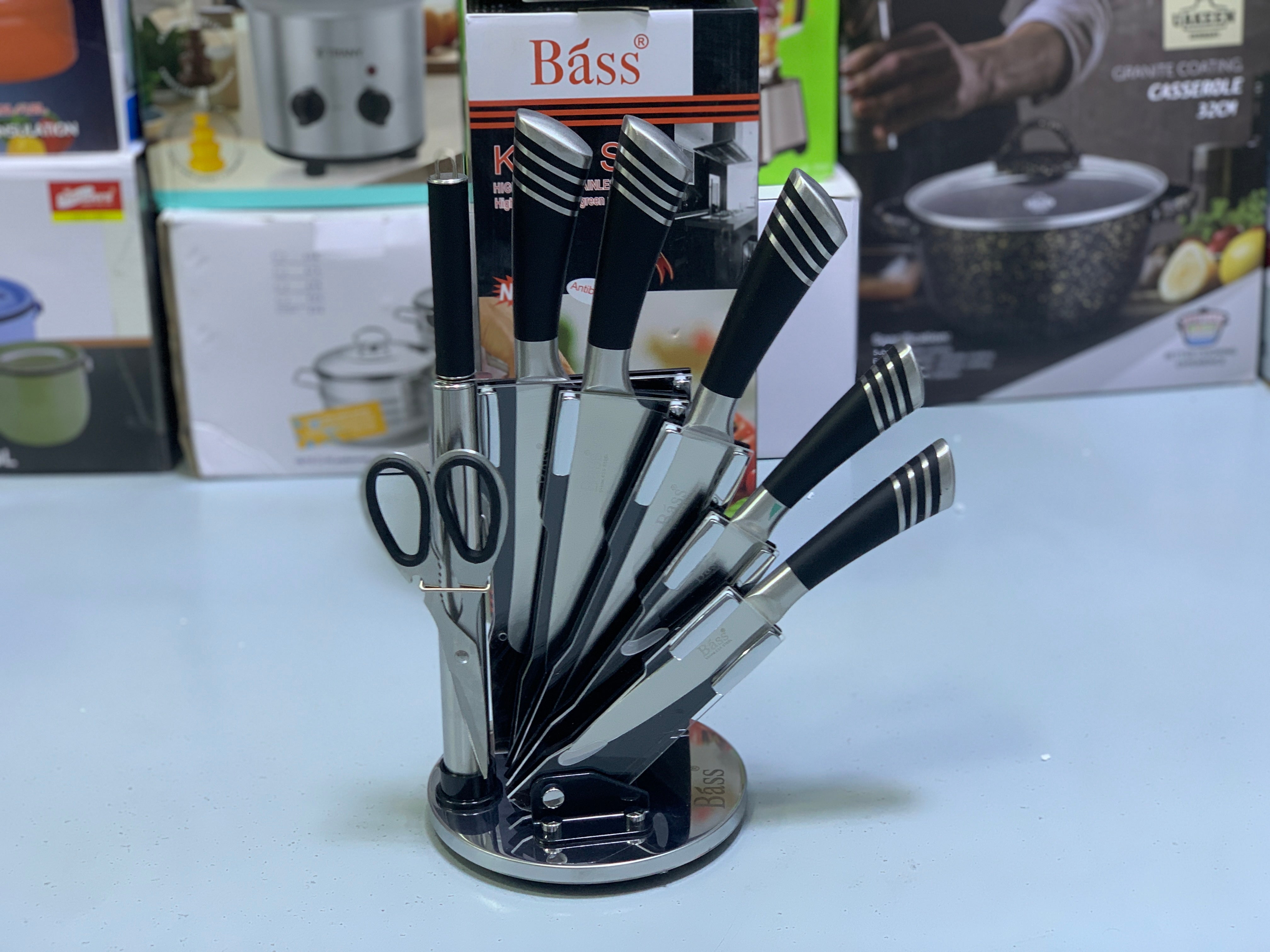 Bass Brand Knife Set- Healthy Stainless Steel-Highest Quality