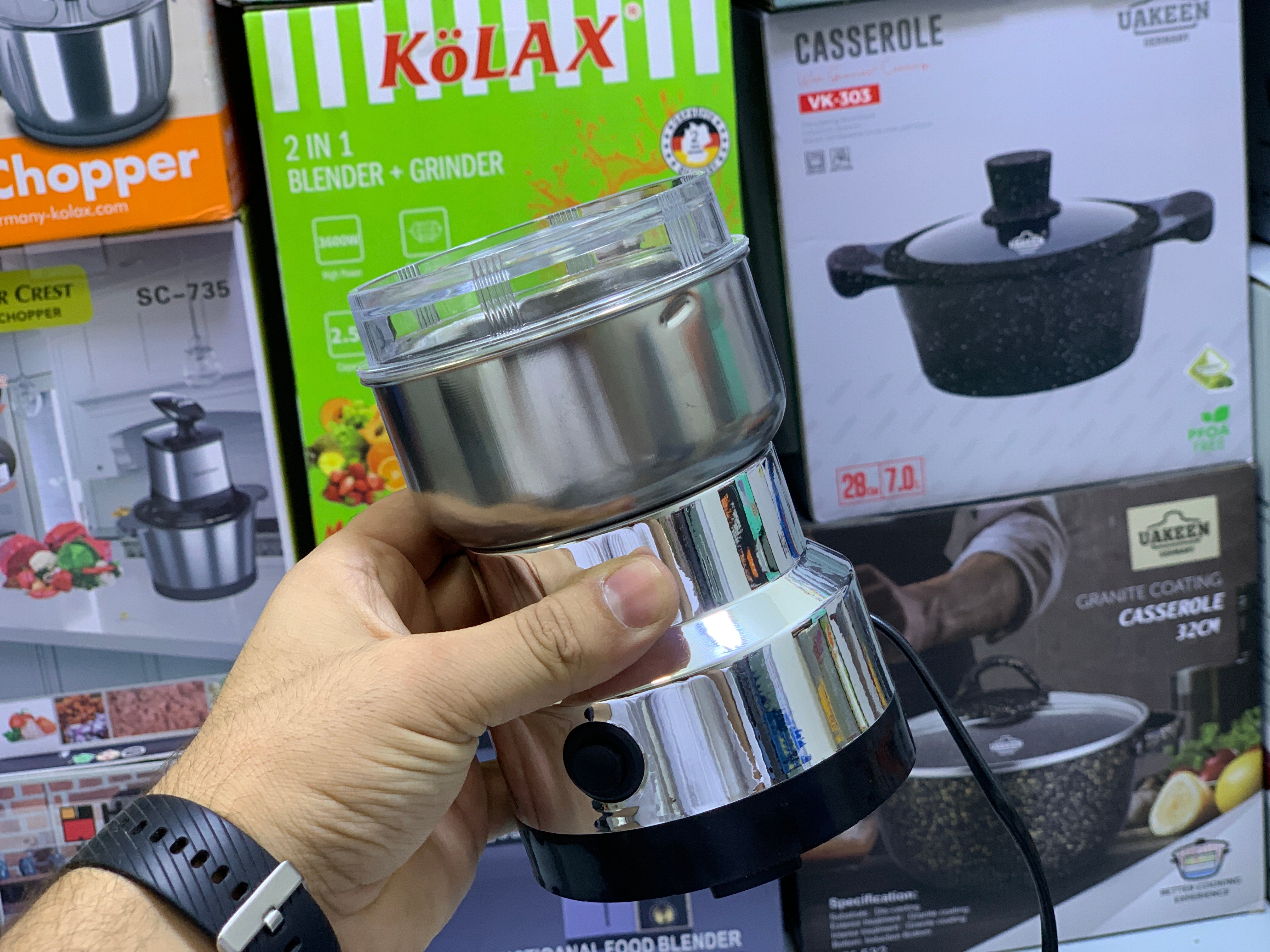 Electric Mini Grinder Capacity 50G and 200w