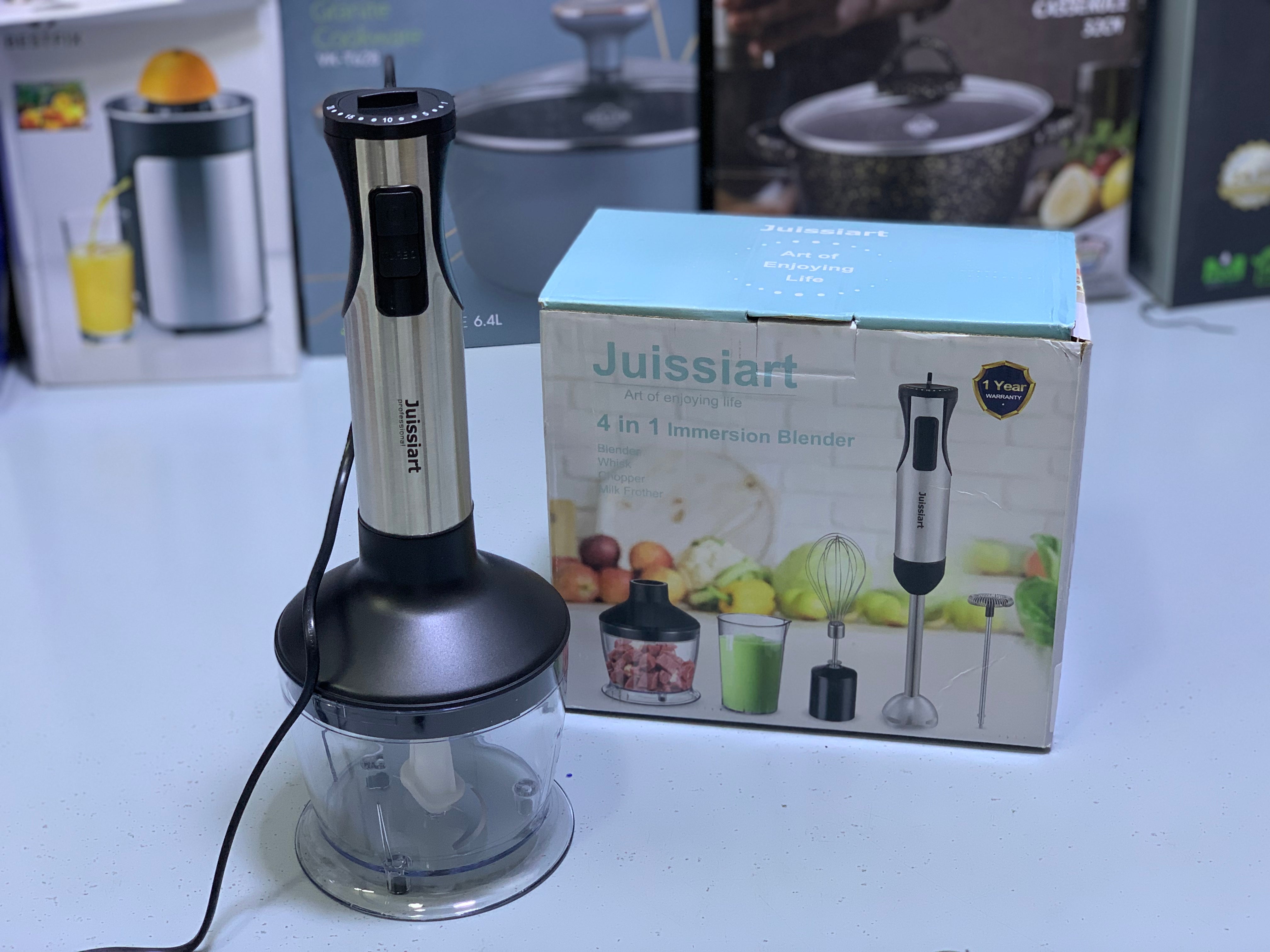 Hand Blender Set 4 in 1 Stainless Steel