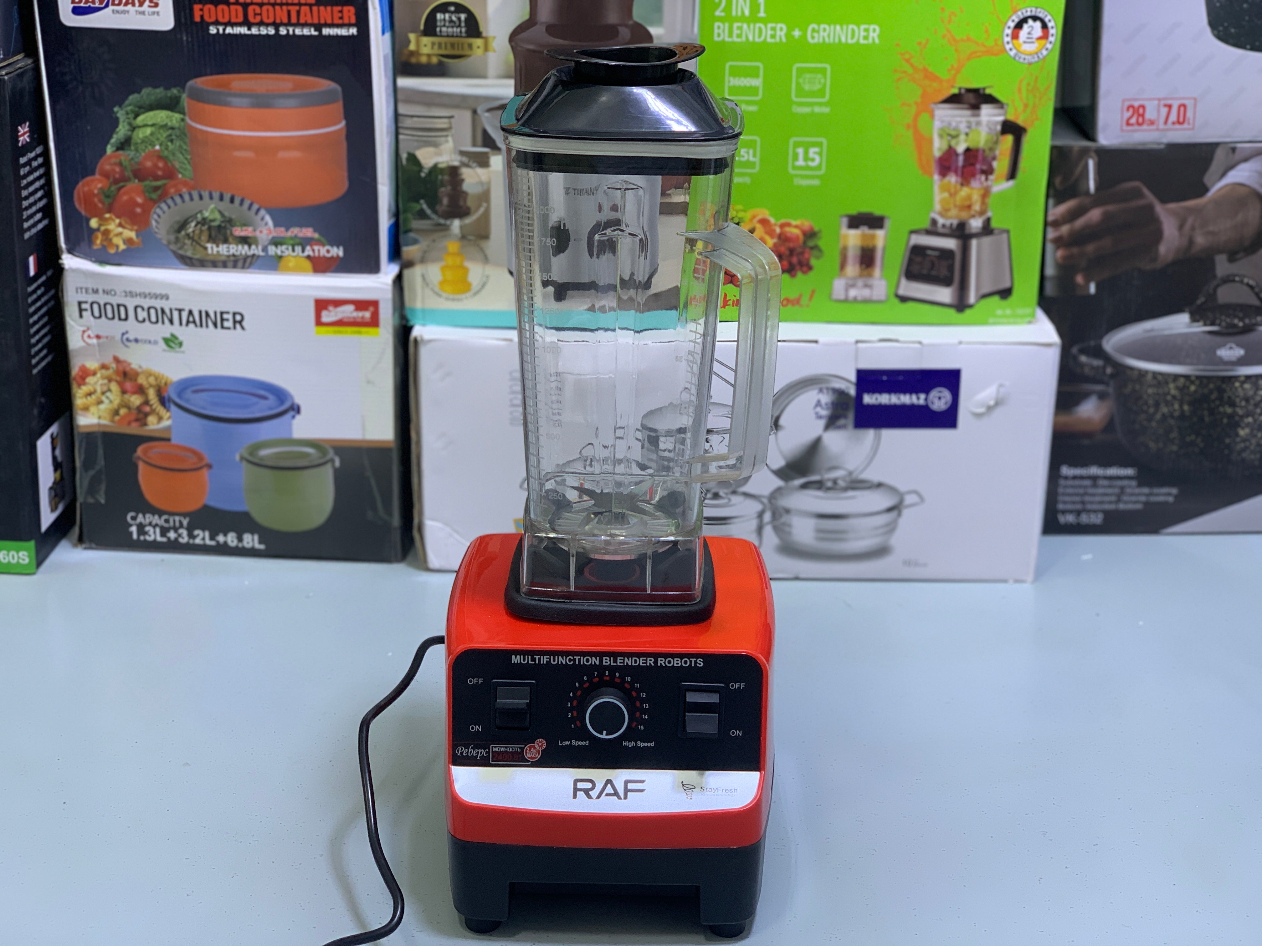 Raf Electric Blender Juicer-2400w Model: R 2809