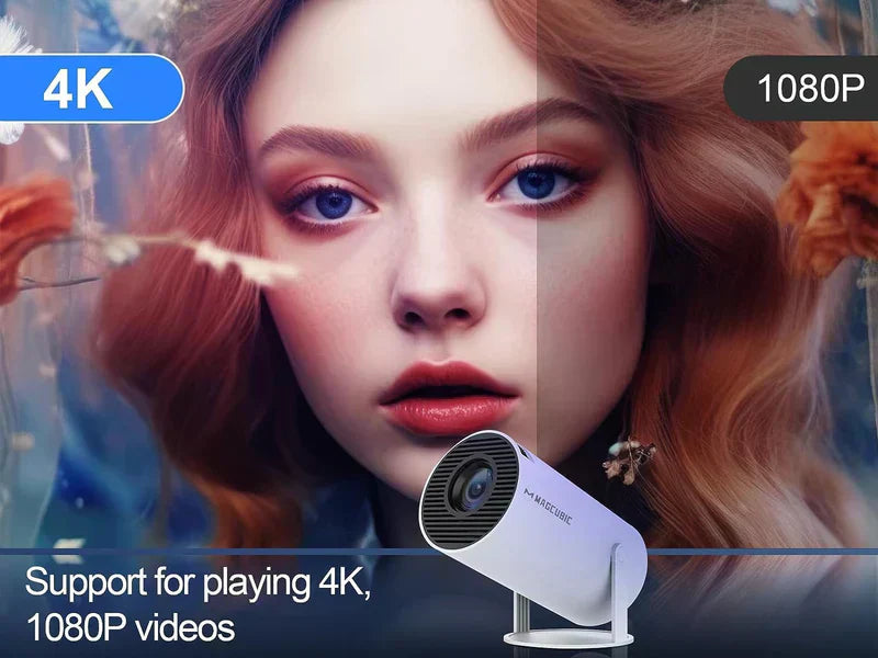 Hanif Traders™ Mini High Resolution 4K Projector