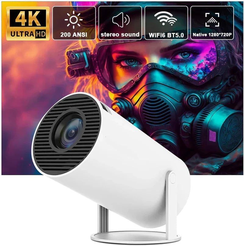 Hanif Traders™ Mini High Resolution 4K Projector