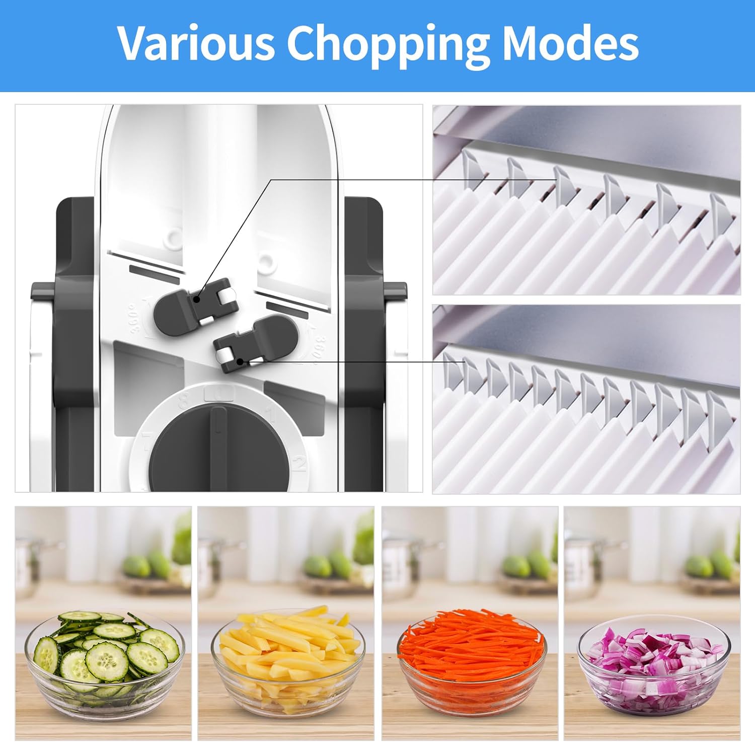 Hanif Traders™ Ramazan GIFT Vegetable Cutter, French Fry Cutter Onion Chopper Vegetable Slicer Fruit Cutter Dicer, Multifunctional Kitchen Gadgets