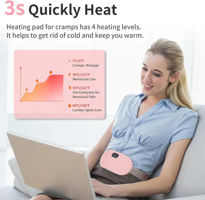 Hanif Traders™ Period Cramp Pain Relief Belt -Portable Menstrual Heating Pad