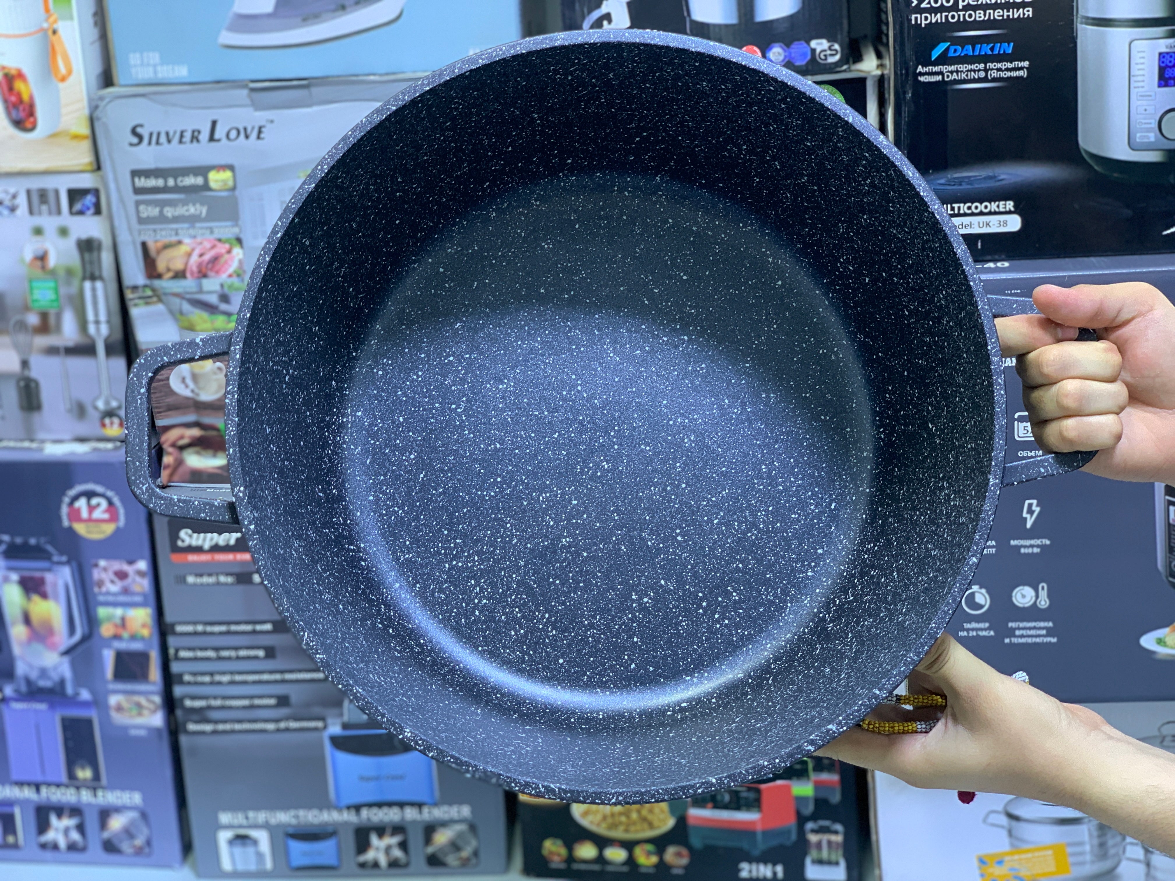 Uakeen Die-Cast Granite Casseroles-Pately or Pots