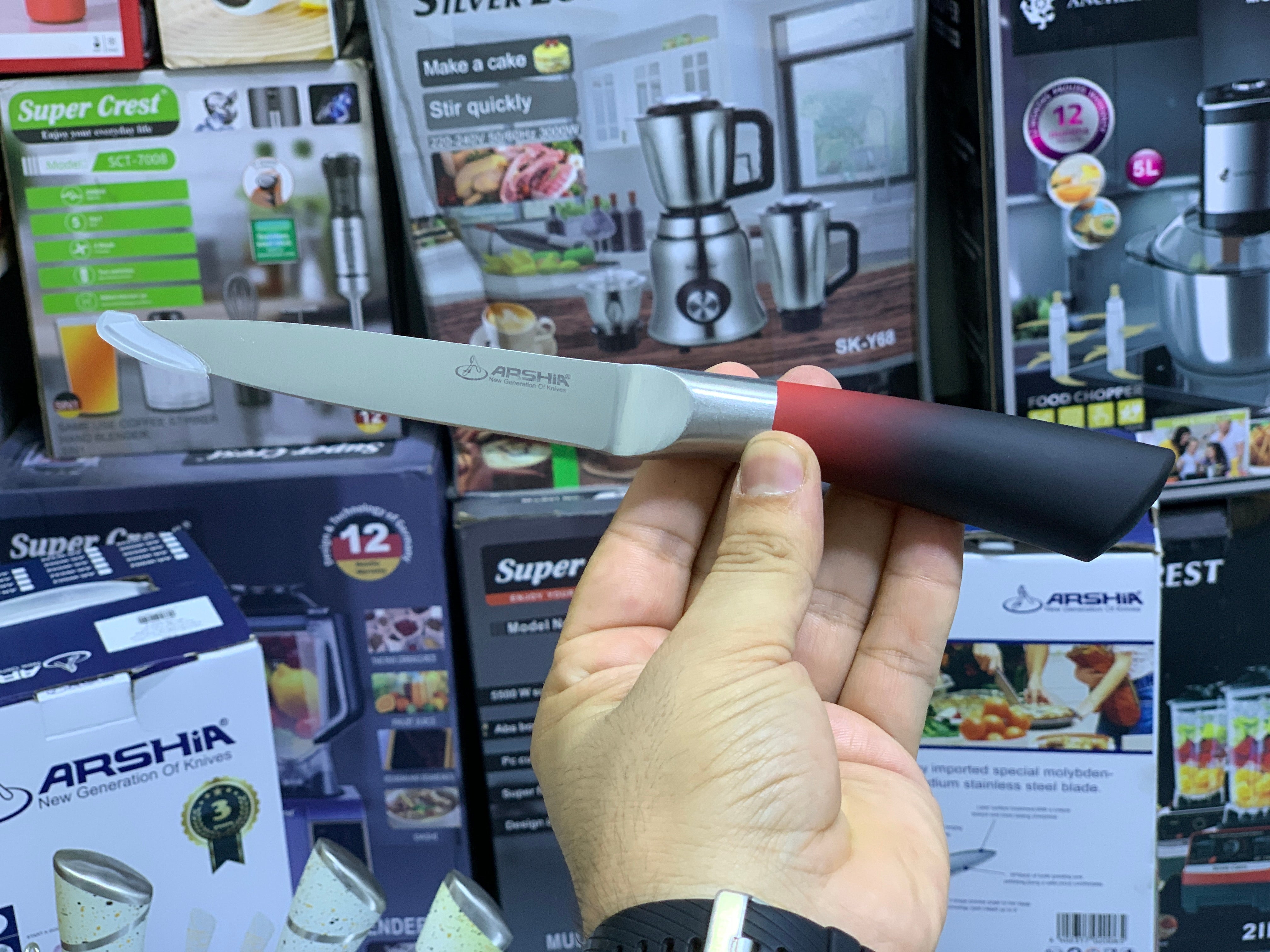 Arshia Knife Set 9 Pieces Stainless Steel