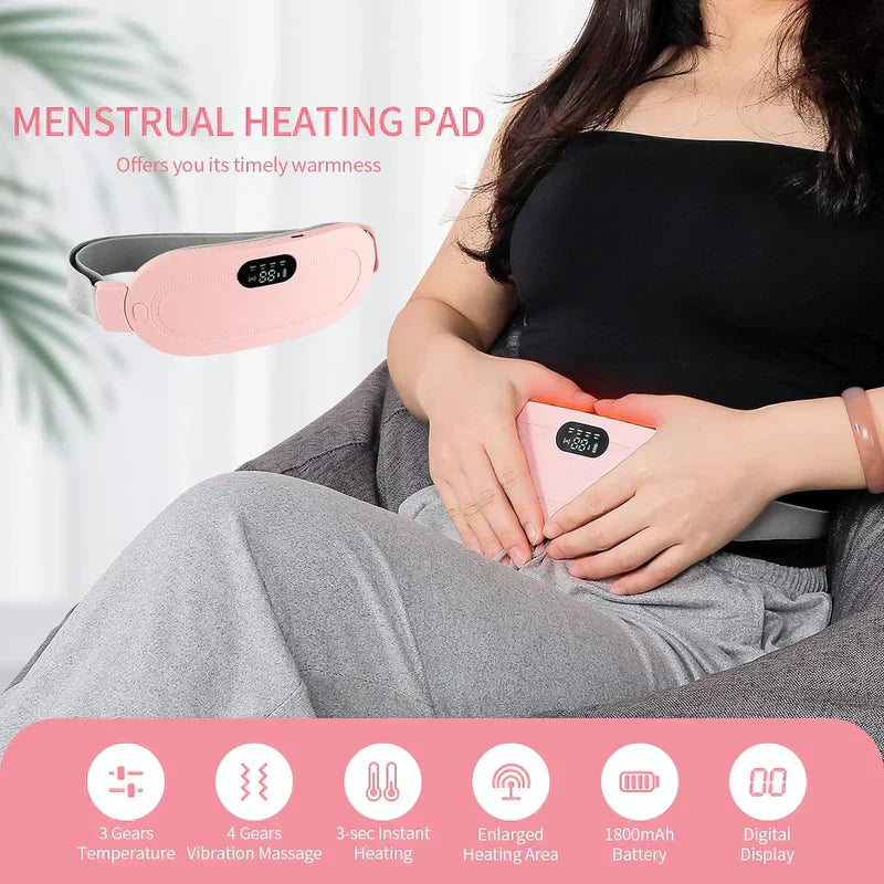 Hanif Traders™ Period Cramp Pain Relief Belt -Portable Menstrual Heating Pad