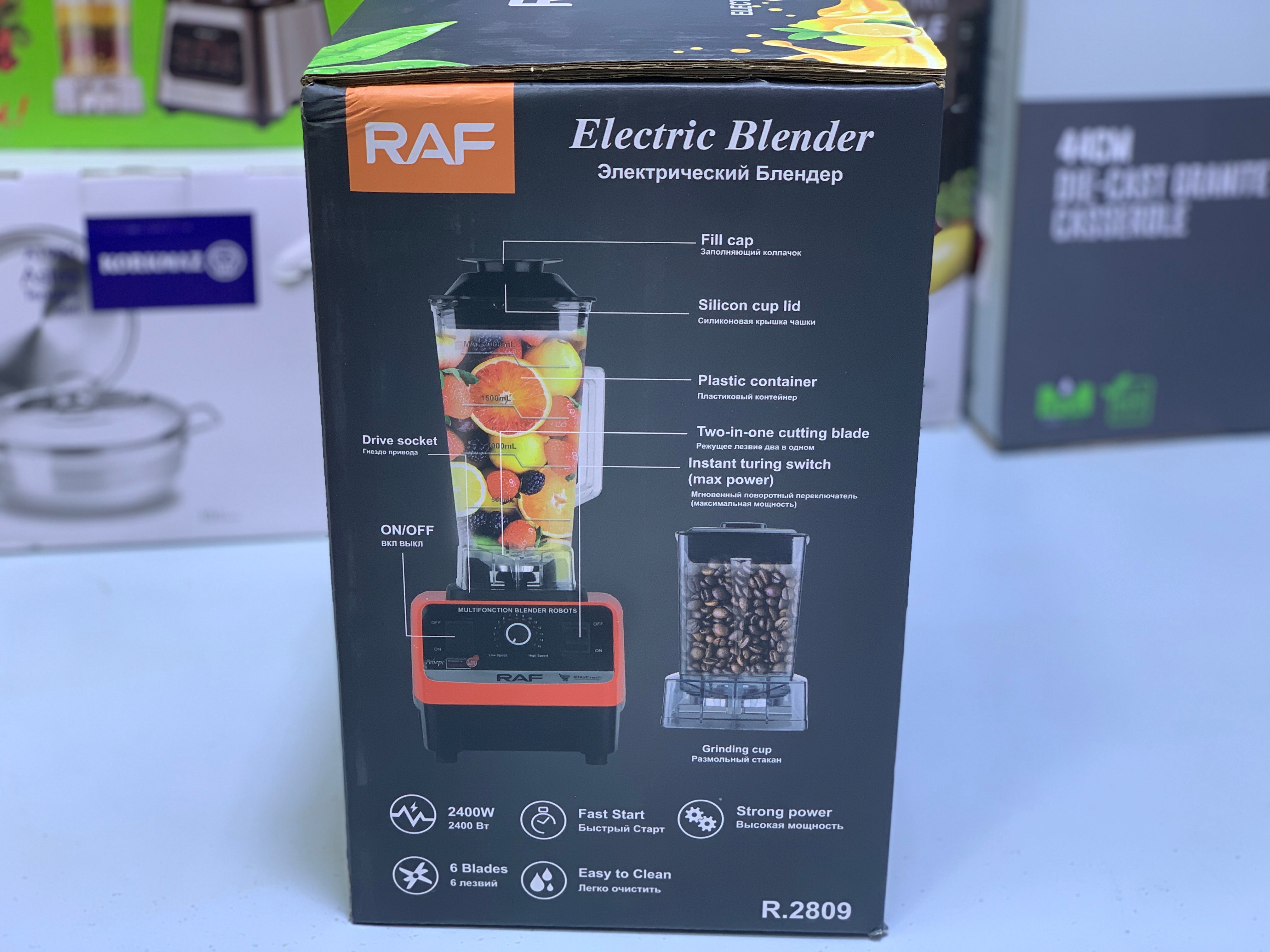 Raf Electric Blender Juicer-2400w Model: R 2809