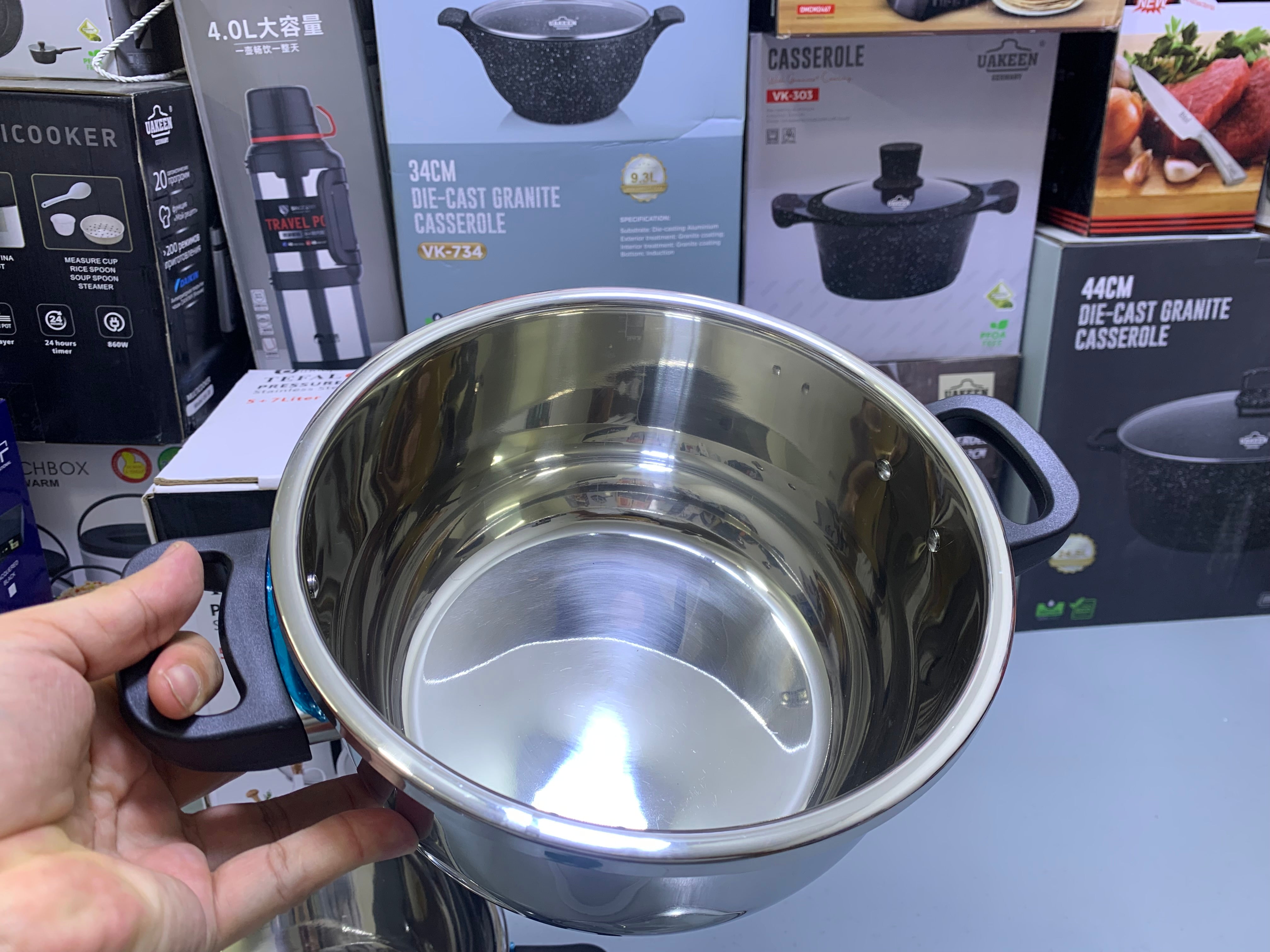 TEFAL 3 in 1 Pressure Cooker 5L and 7L Stainless Steel 18/10