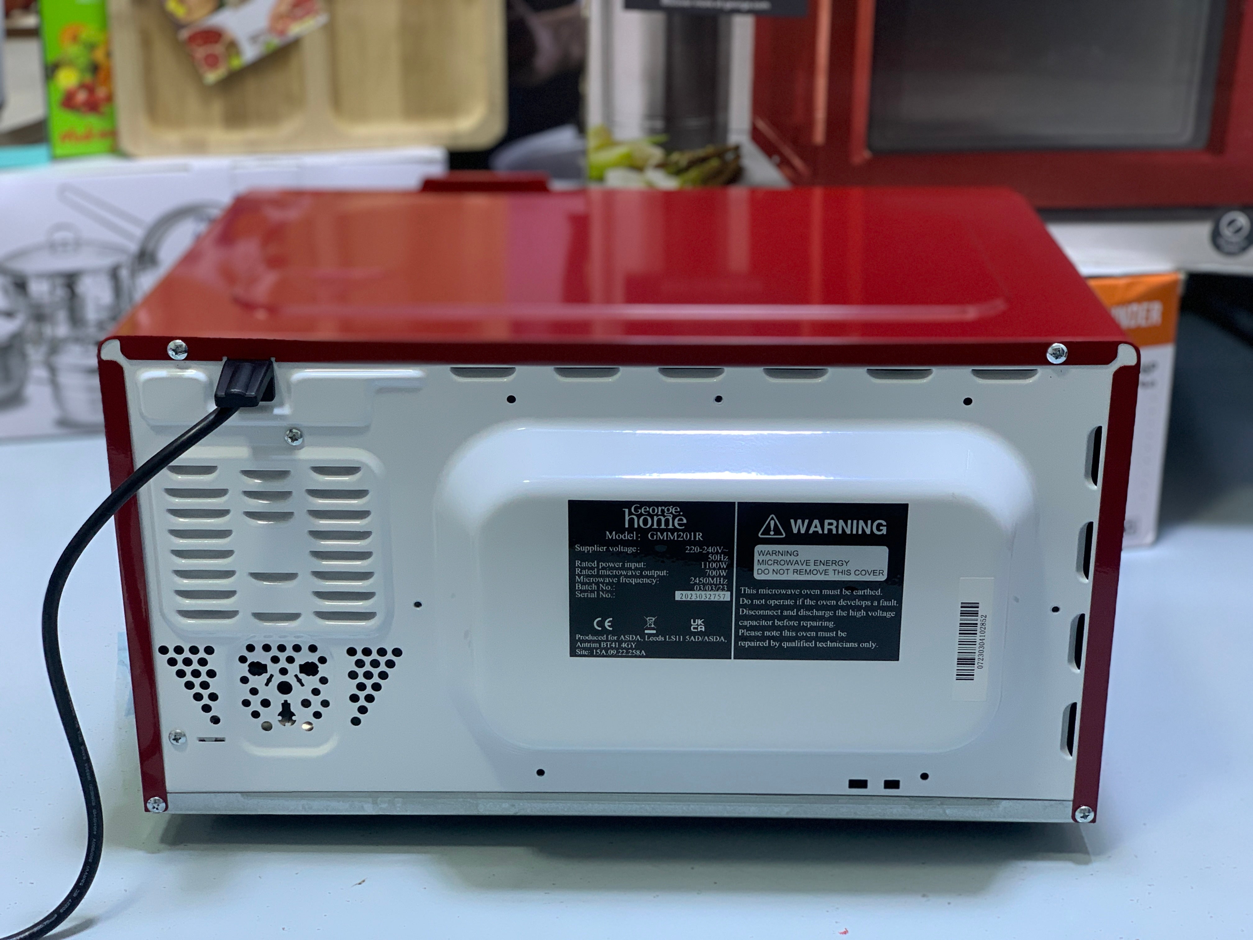 George Home Microwave  17L 700w , 3 Pin Switch