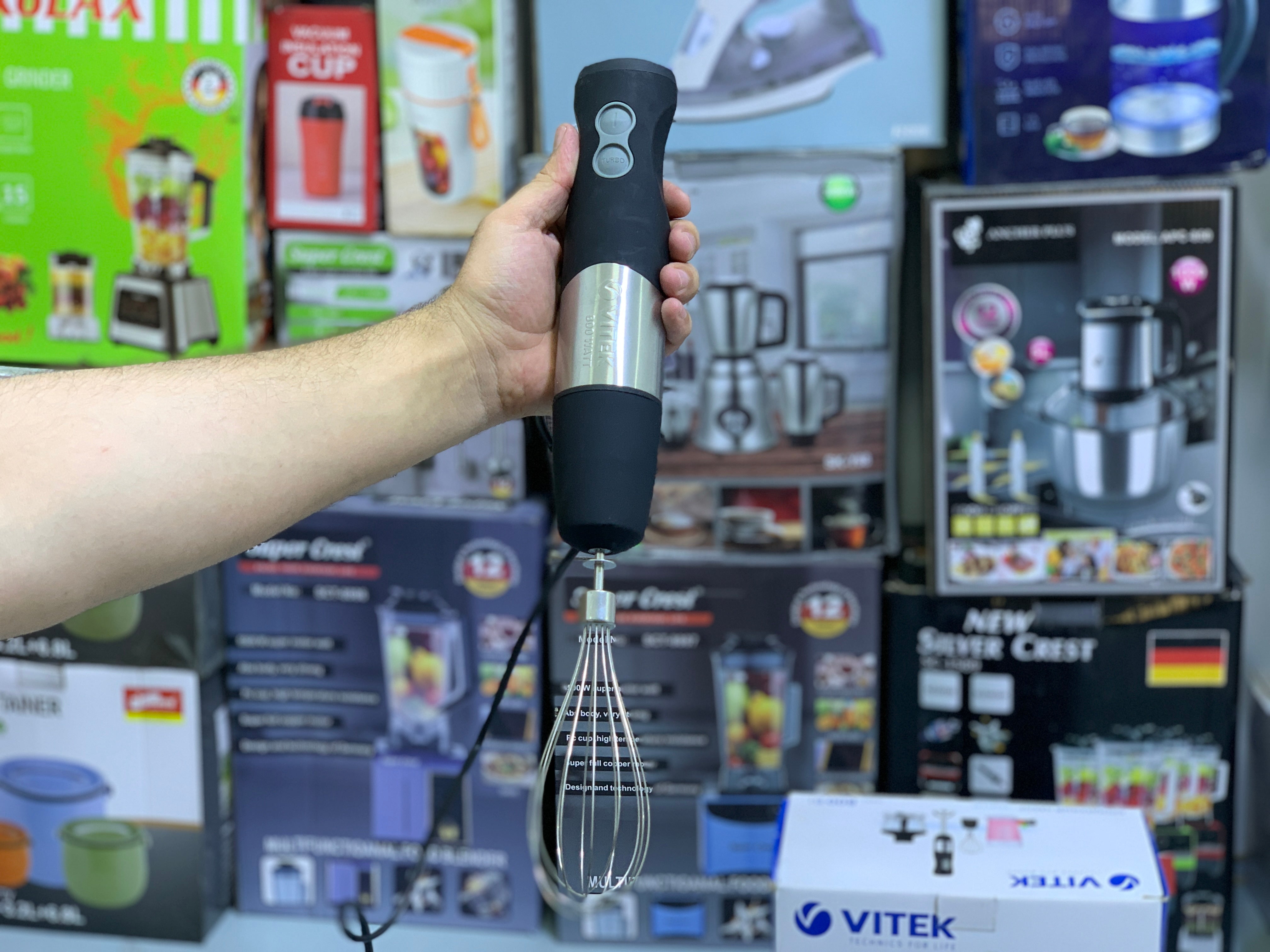 VITEK Blender Set VT-3411 ST Stainless Steel Blades 800w