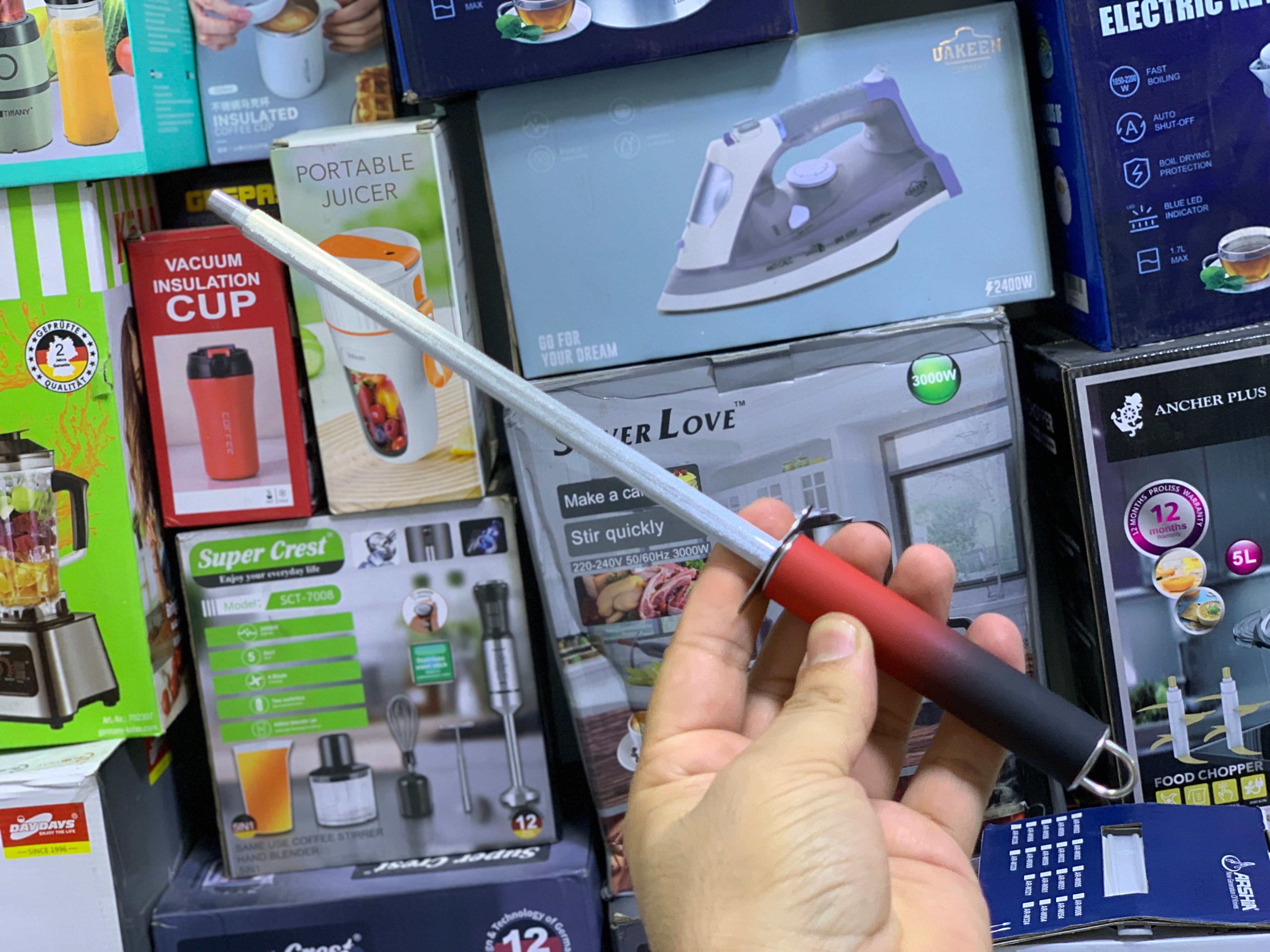 Arshia Knife Set 9 Pieces Stainless Steel