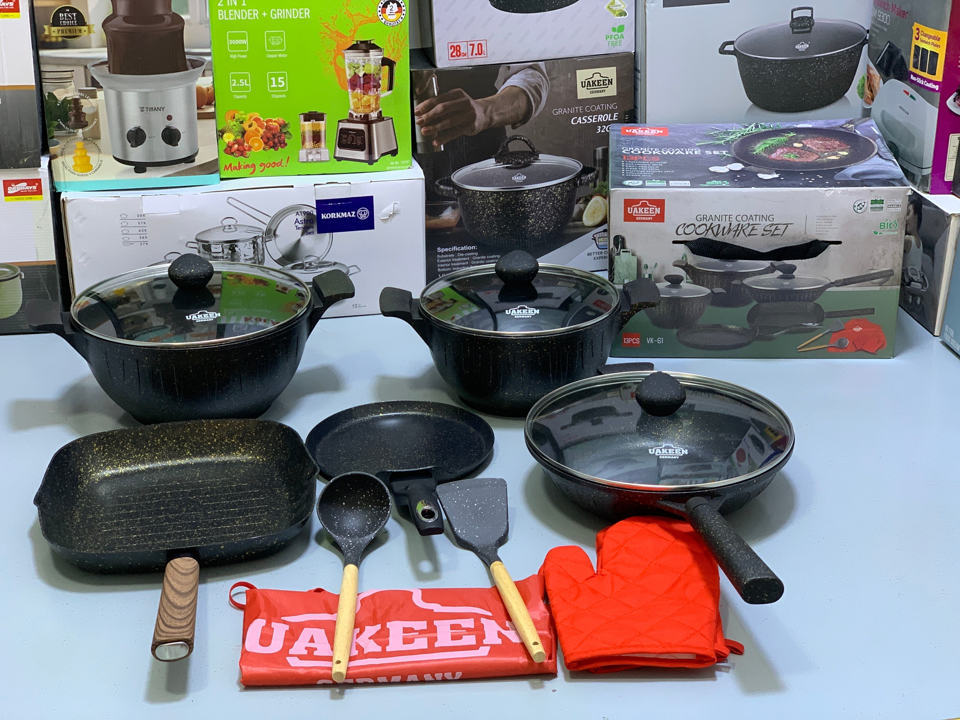 Uakeen 13 Pieces CookwareSet