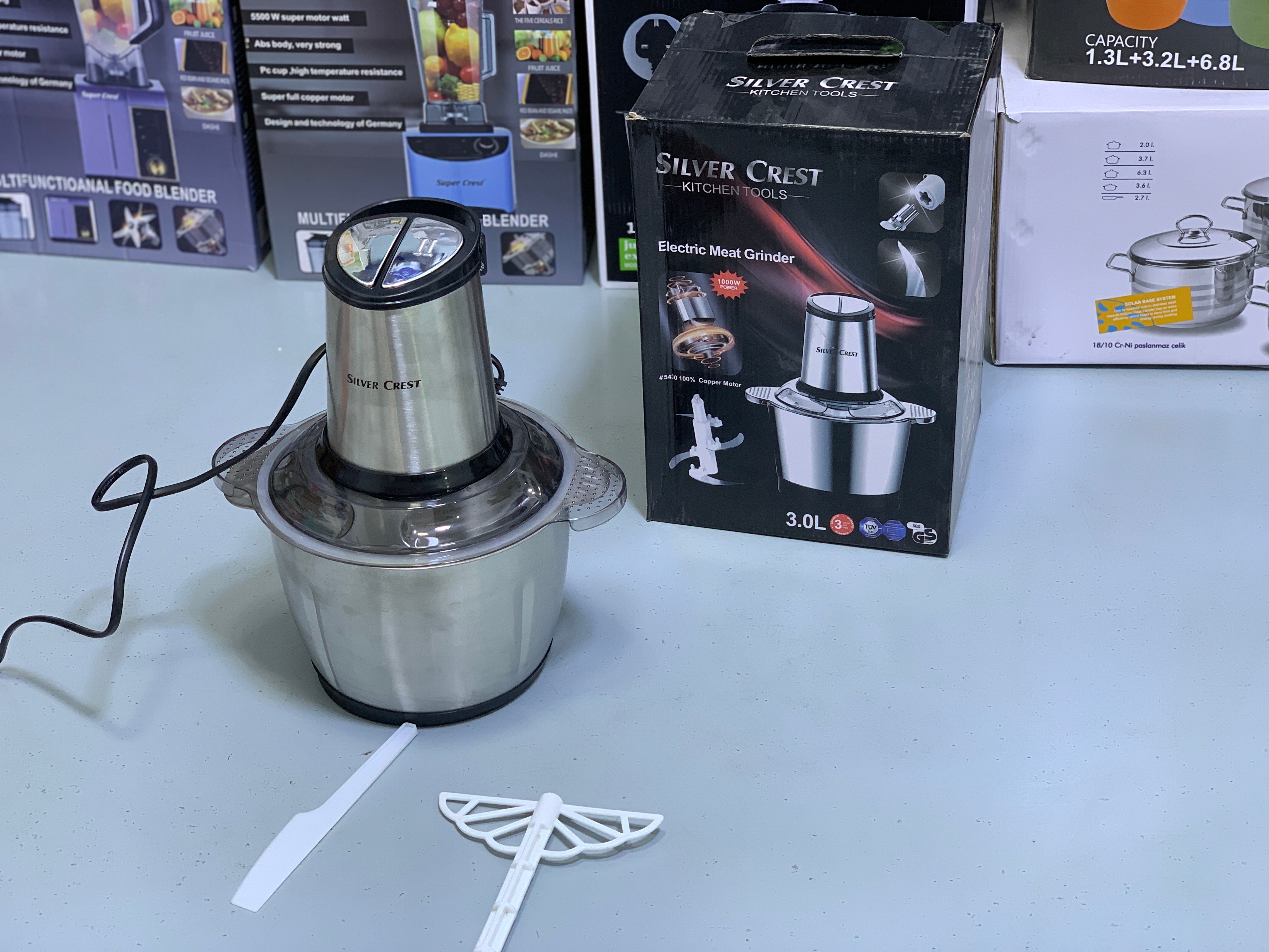 Silver Crest 3L Meat chopper 1000w Stainless Steel